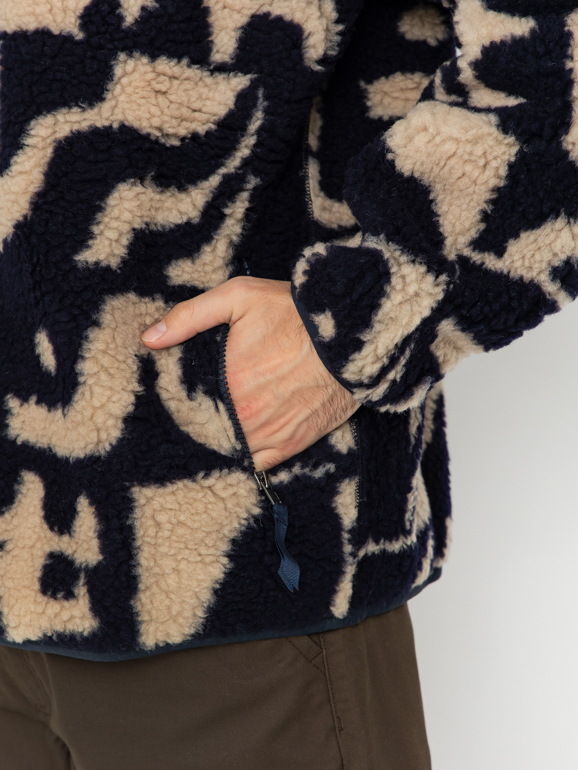 Patagonia Natural Blend Retro Cardigan Sweatshirt (mother tree oar tan)