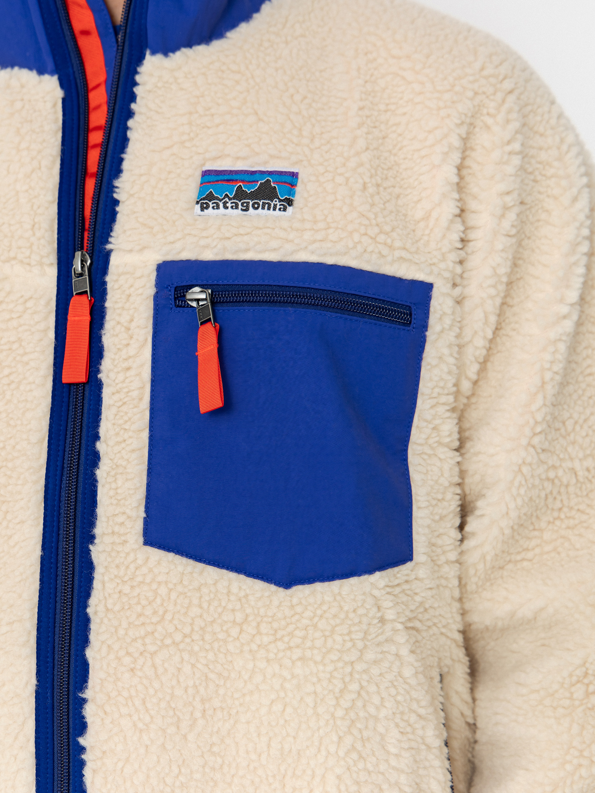 Patagonia Classic Retro X Jacket - blue, beige (dark natural)