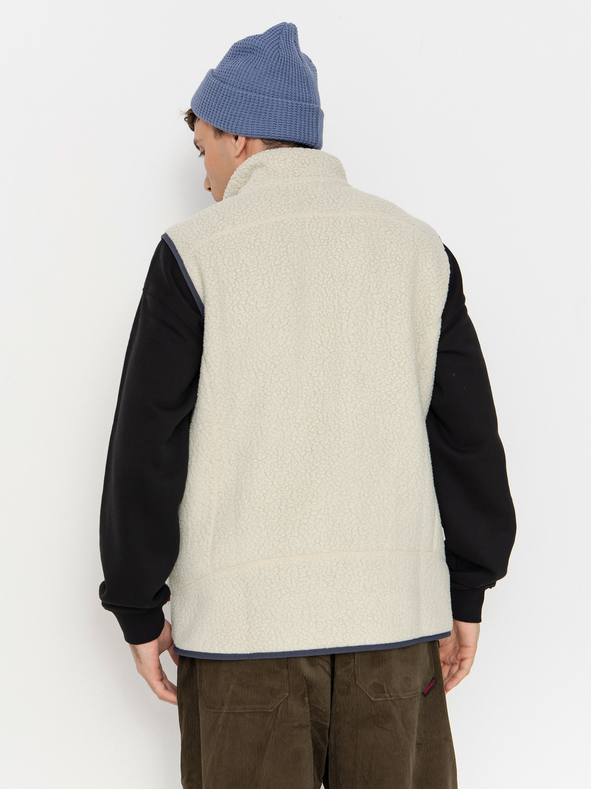 Patagonia Retro Pile Vest (pelican w/smolder blue)