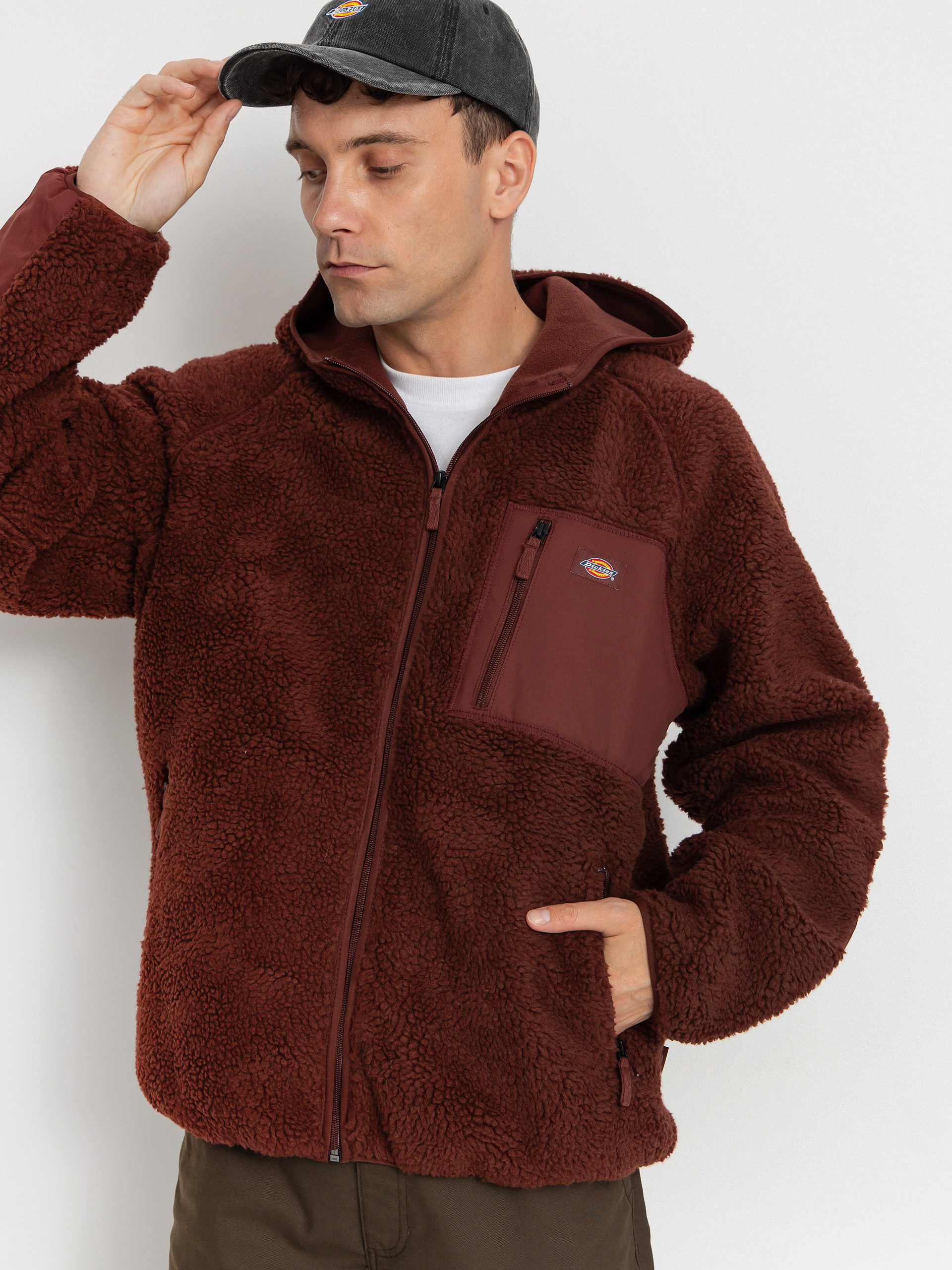 Dickies Central High Pile Fleece - burgundy (andorra)