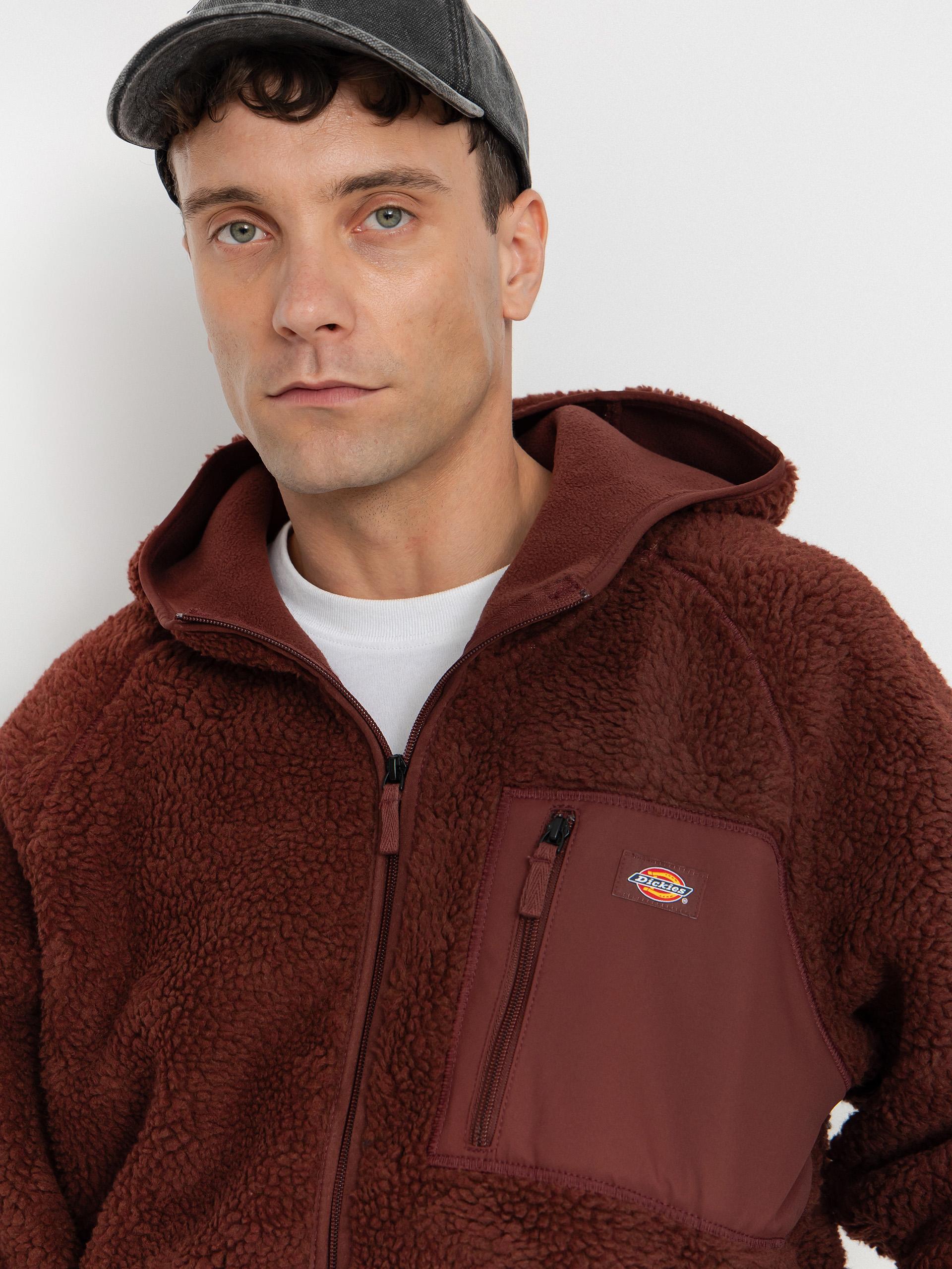Herren Dickies Central High Pile Fleece Jacke (andorra)