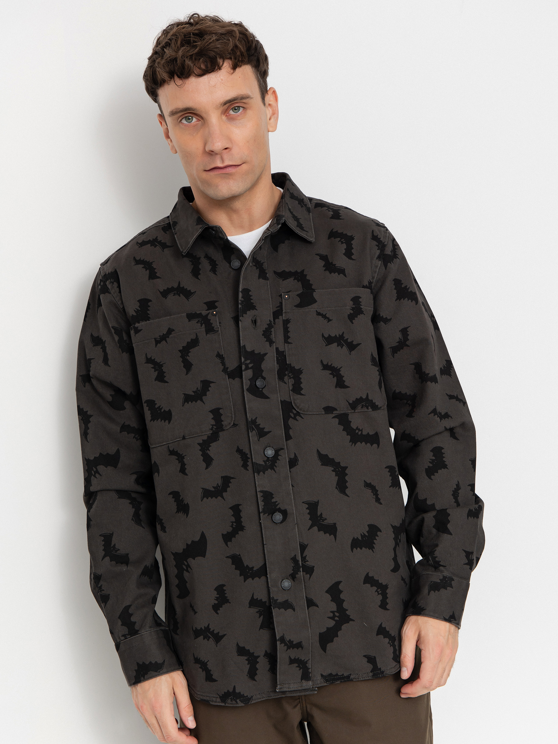 Volcom Fa Jj Villard Shirt (rinsed black)