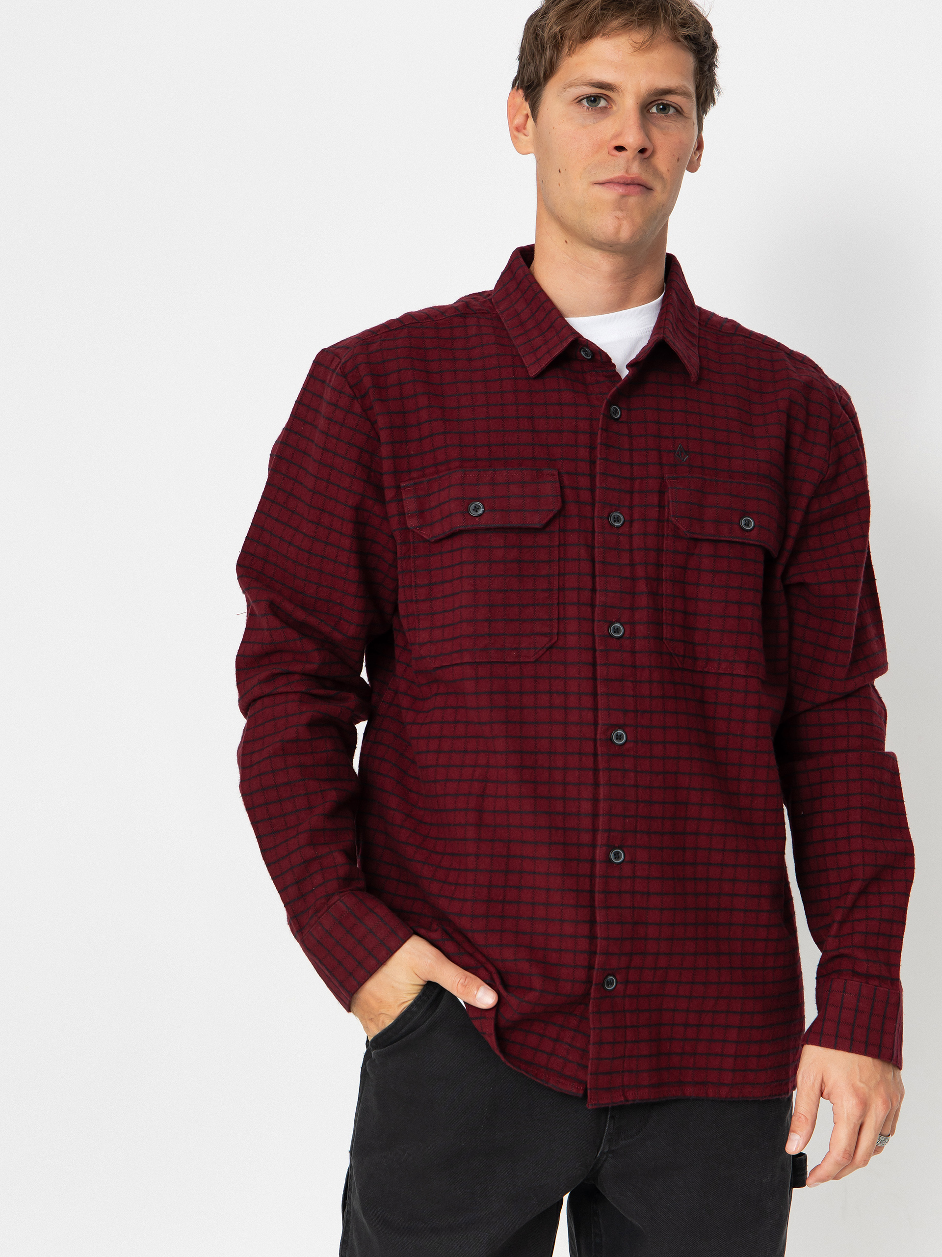 Volcom Augustone Shirt (merlot)