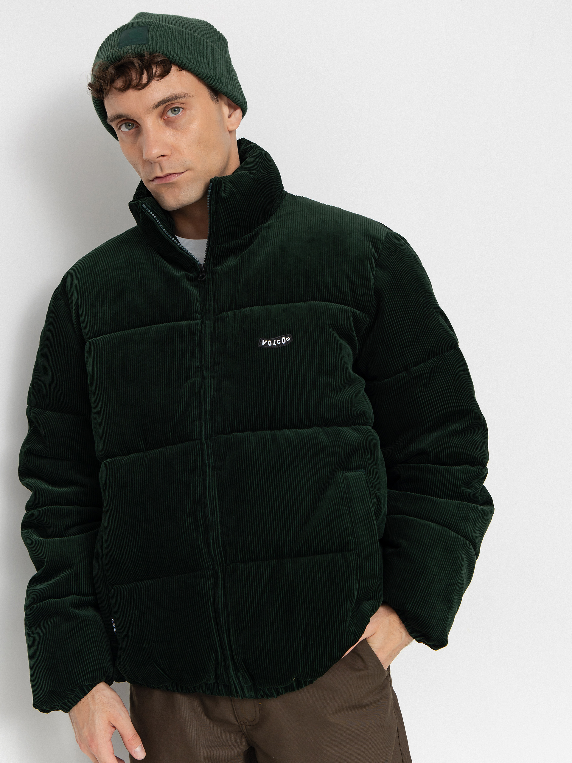 Volcom Jacket Walltz Cord - green (scarab)