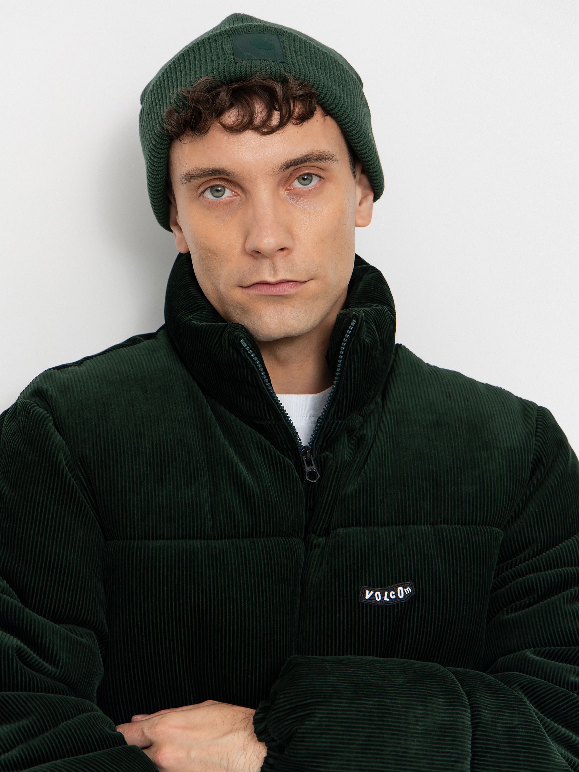 Volcom Jacket Walltz Cord - green (scarab)