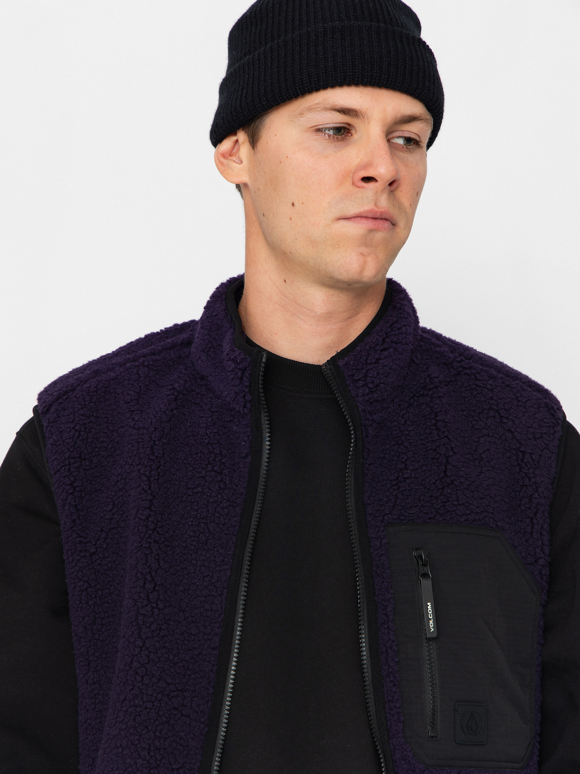 Volcom Weste Muzzer Fuzzar (dark purple)