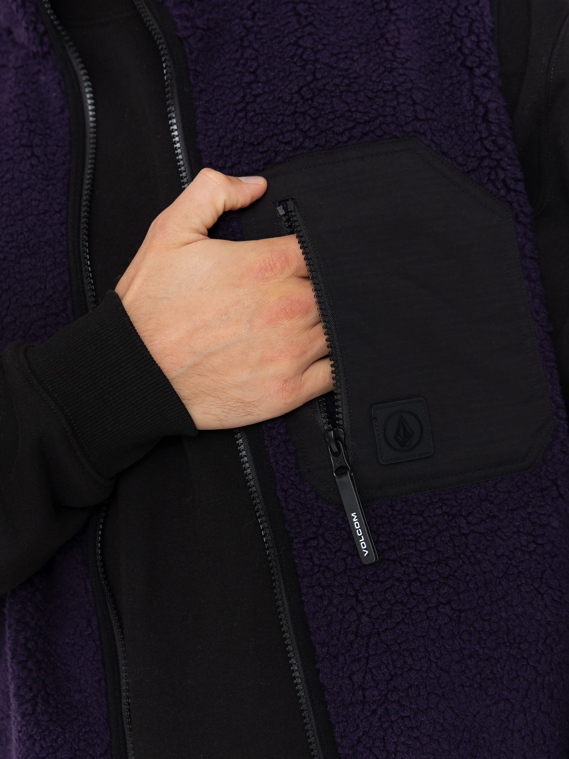 Volcom Vest Muzzer Fuzzar (dark purple)