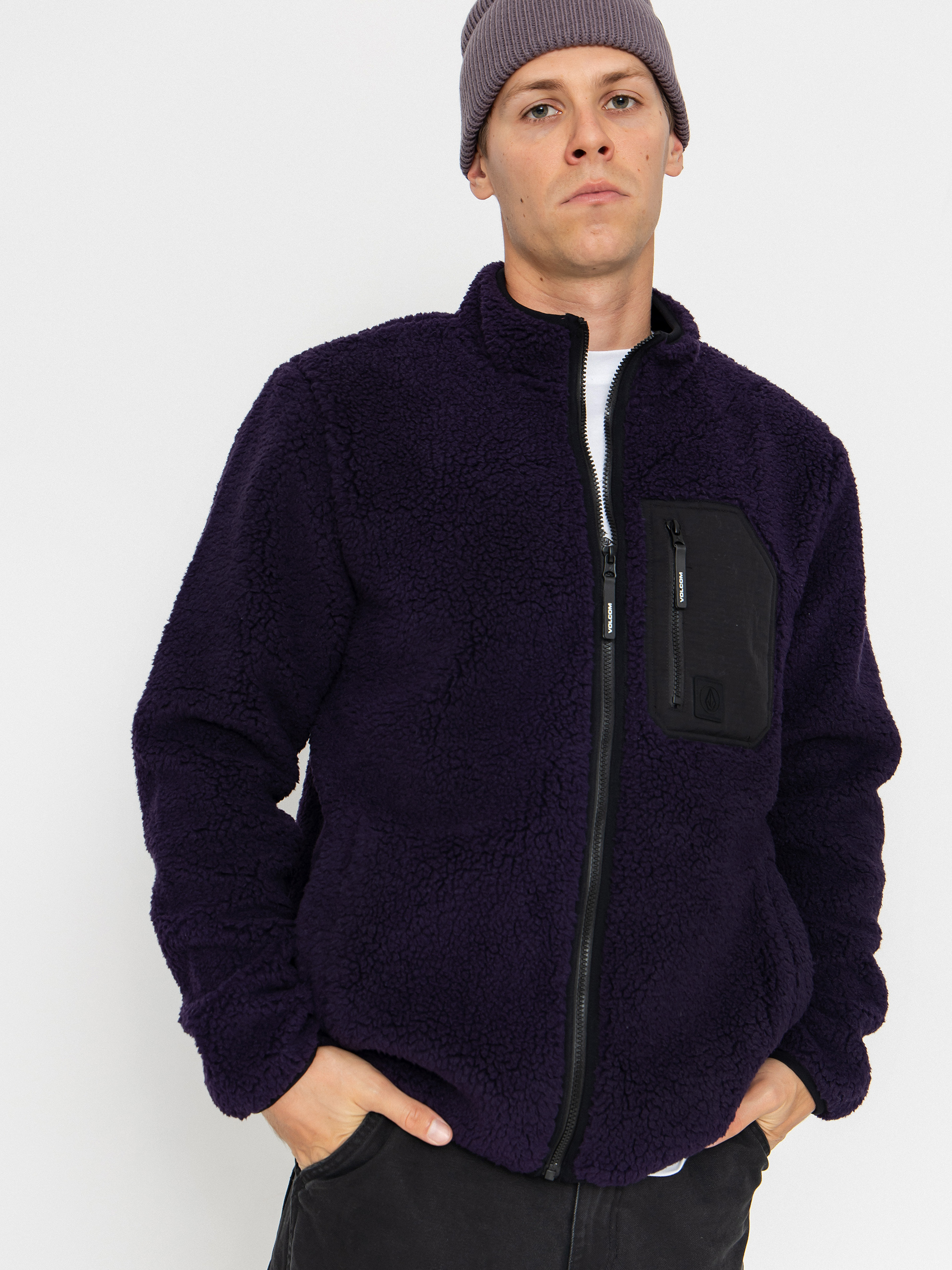 Volcom Fleece Muzzer Fuzzar (dark purple)