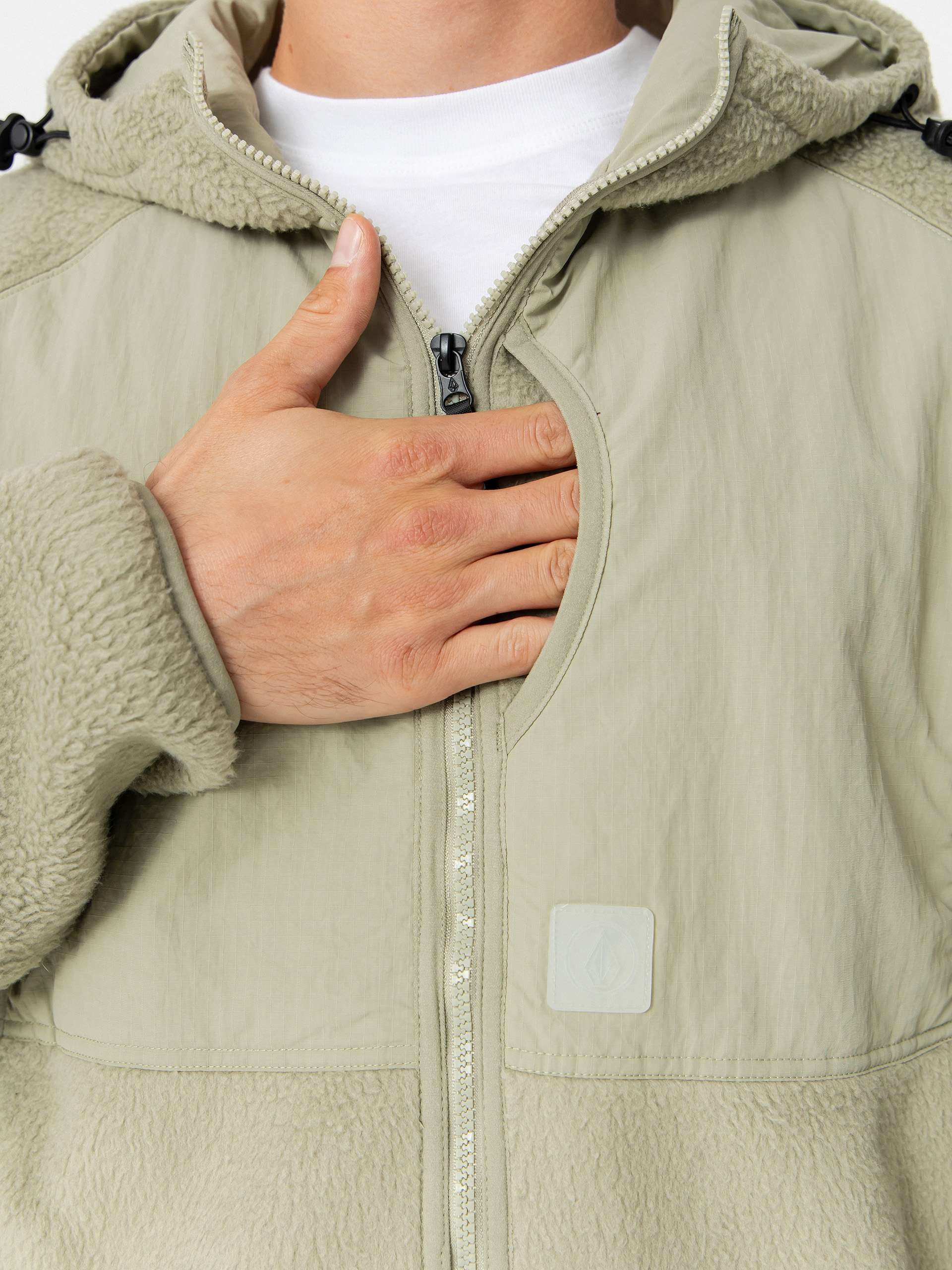 Volcom Nomaa Sherpa ZHD Hoodie - green (green tea)