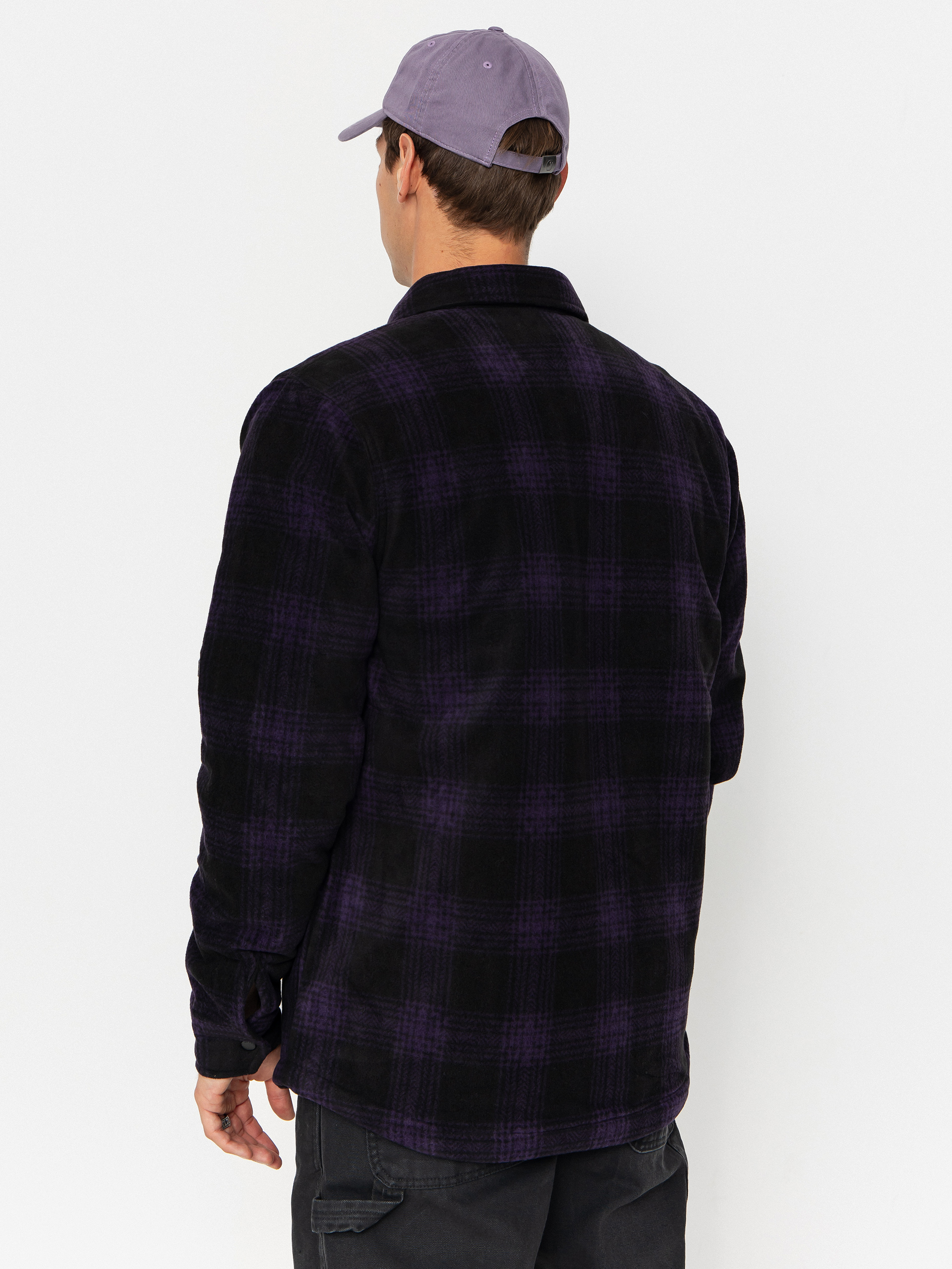 Volcom Bowered Fleece Hemd (dark purple)