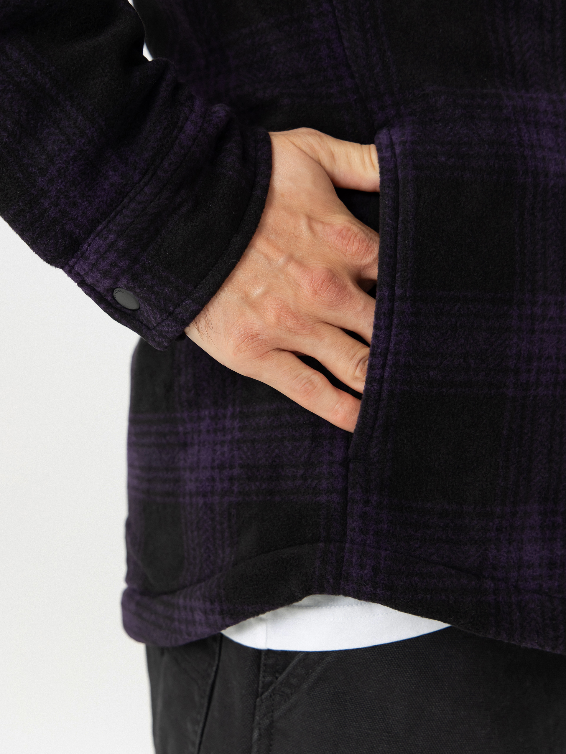 Volcom Bowered Fleece Hemd (dark purple)