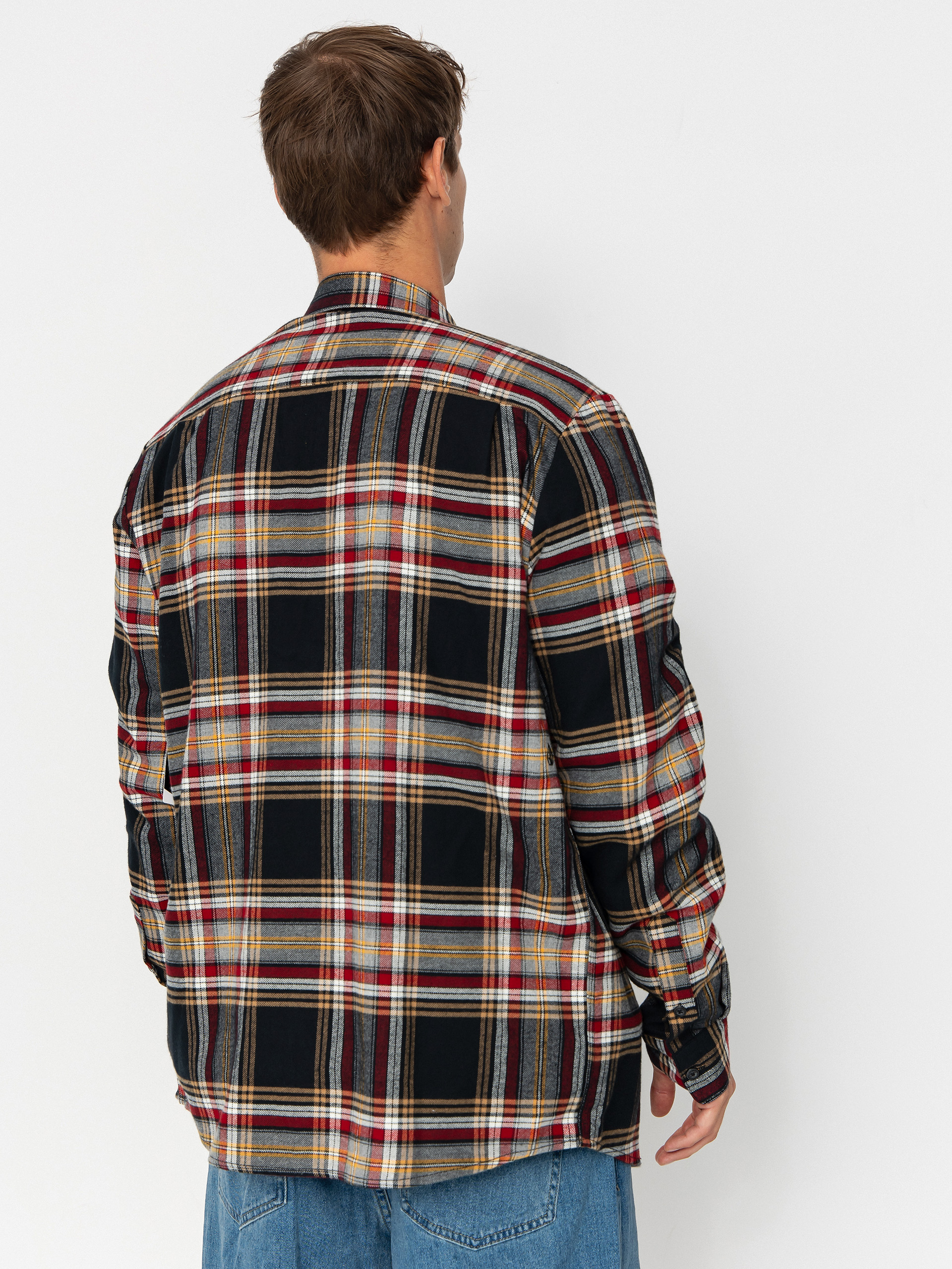 Volcom Netastone Flannel Hemd (antique black)