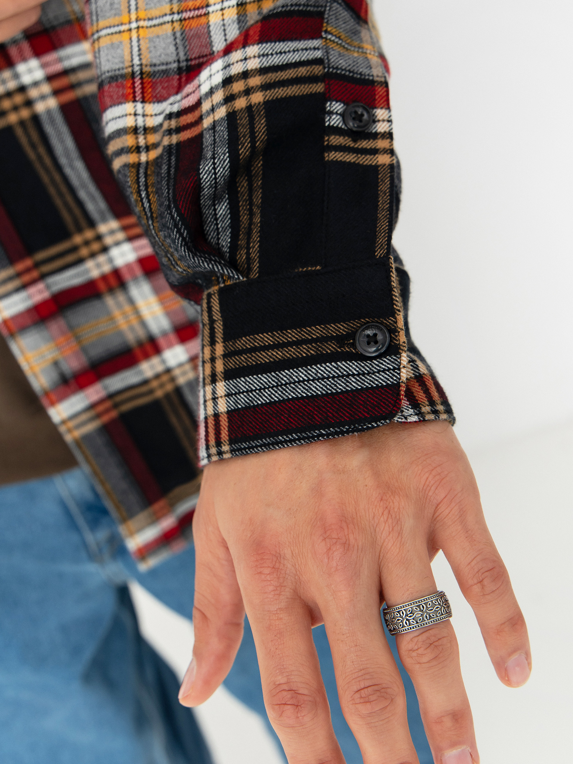 Volcom Netastone Flannel Hemd (antique black)