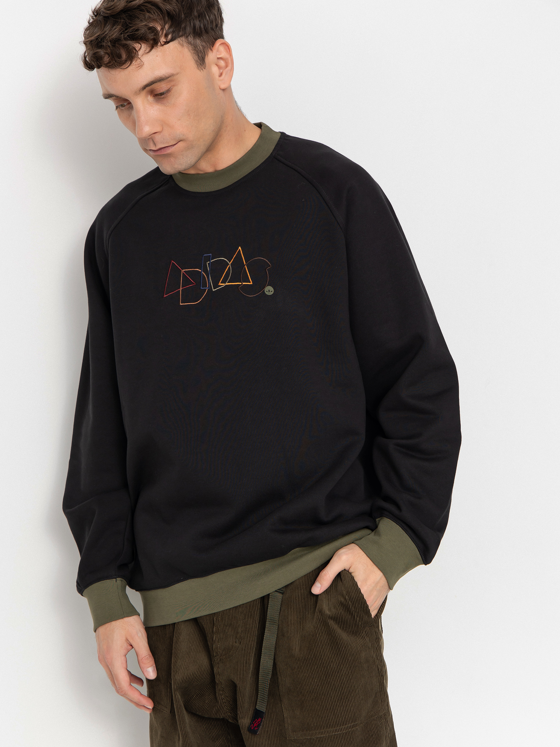 adidas Skate Geo Crew Sweatshirt (black)