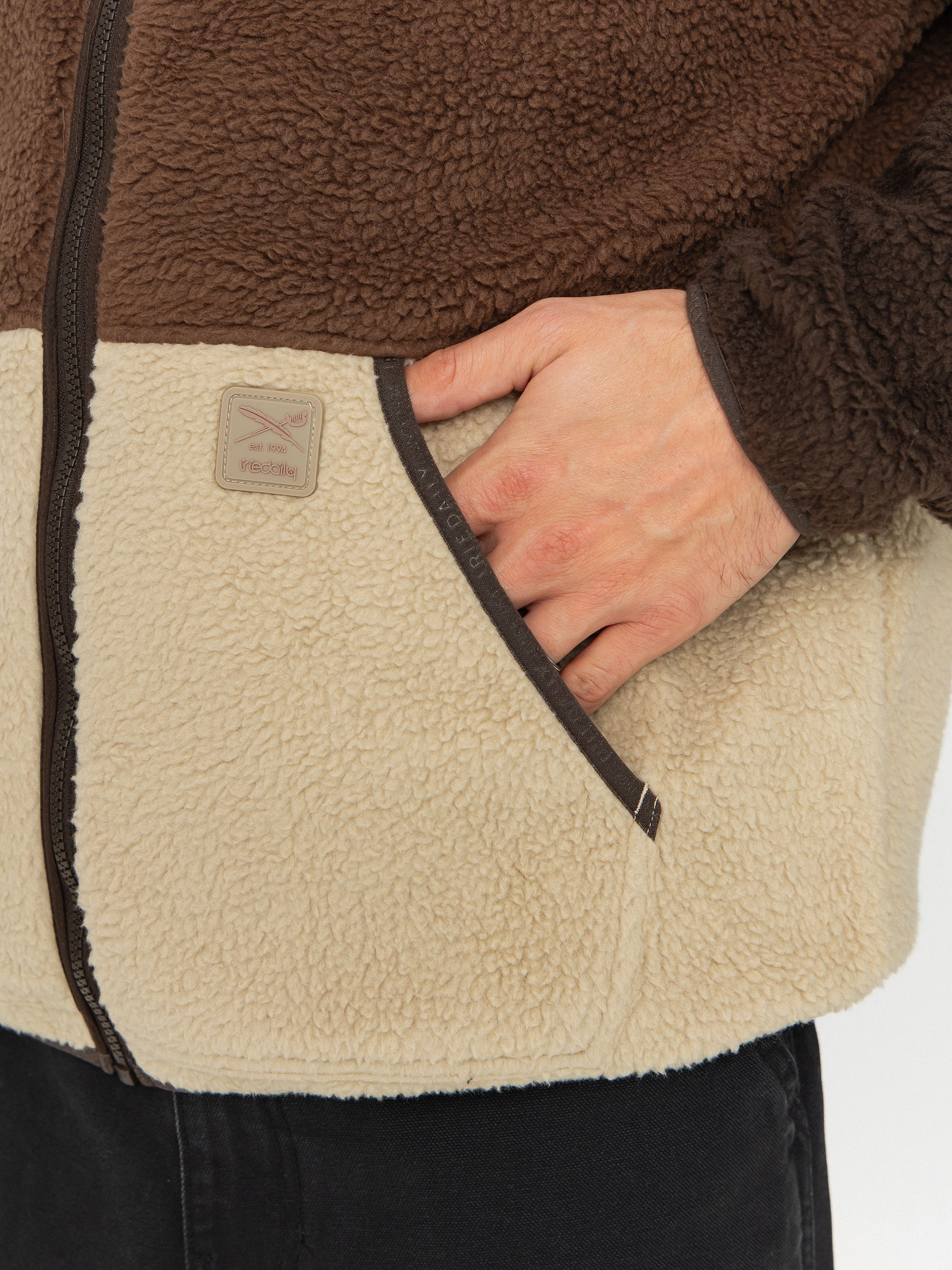 Mens Iriedaily Quentin Fleece Fleece  (dark coffee)