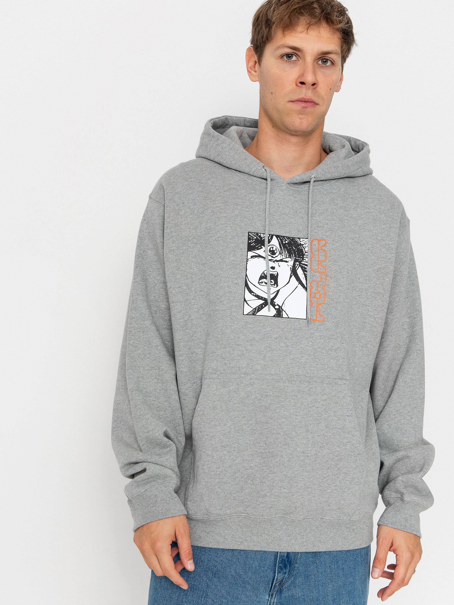 Polar Skate Dave Third Eye HD Hoodie (heather grey)