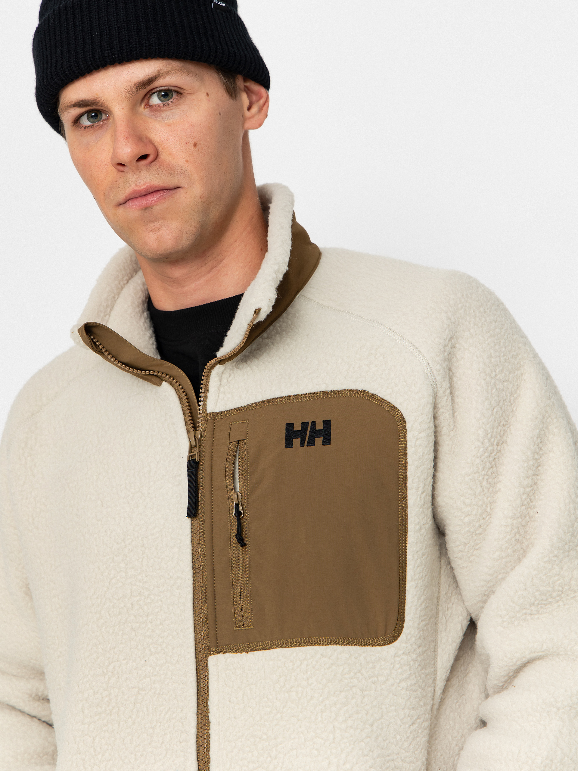 Herren Helly Hansen Fleece Jacke Panorama Pile Block (pelican)