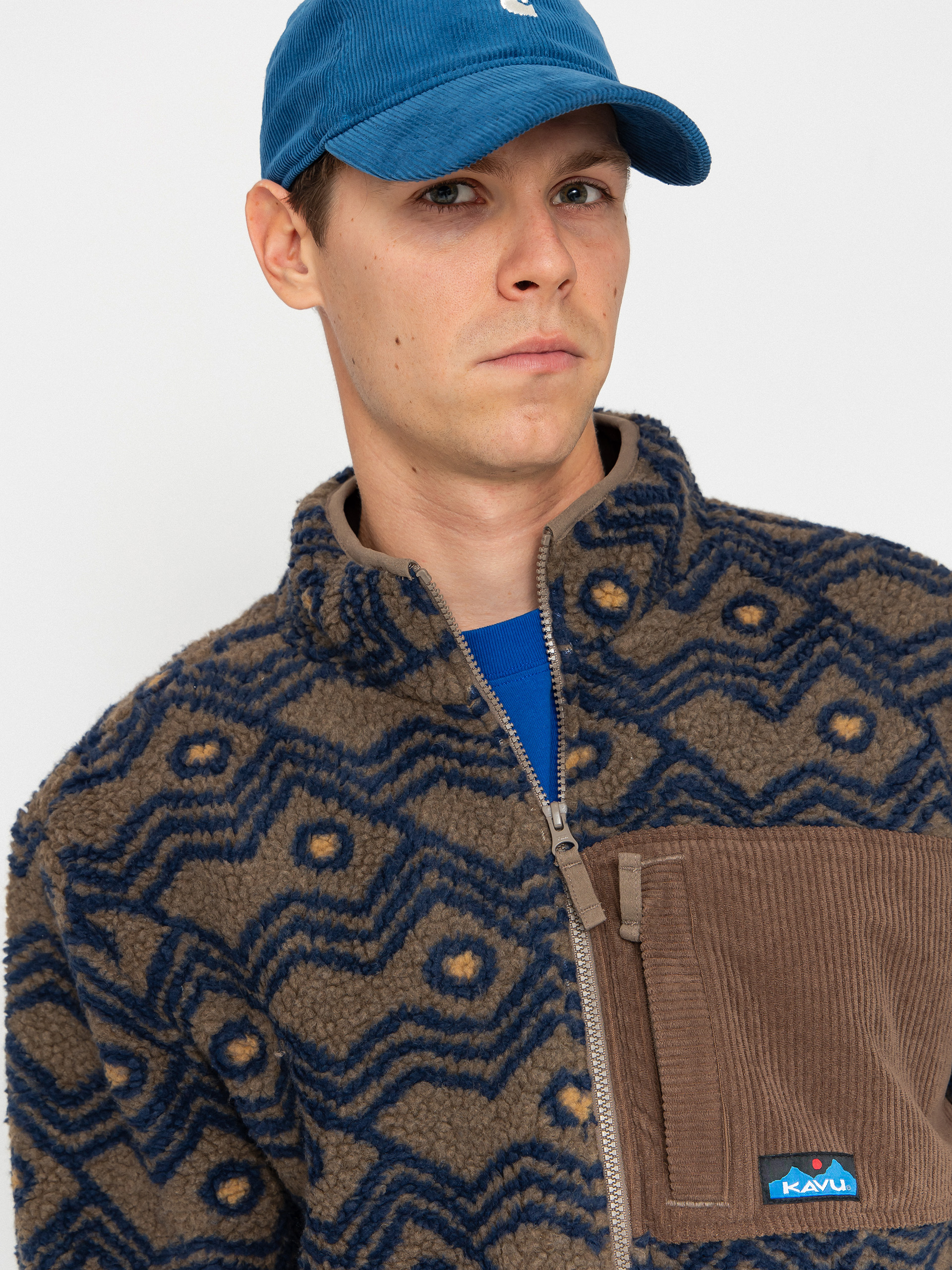 Mens Kavu Wayside Fleece  (walnut mountain)