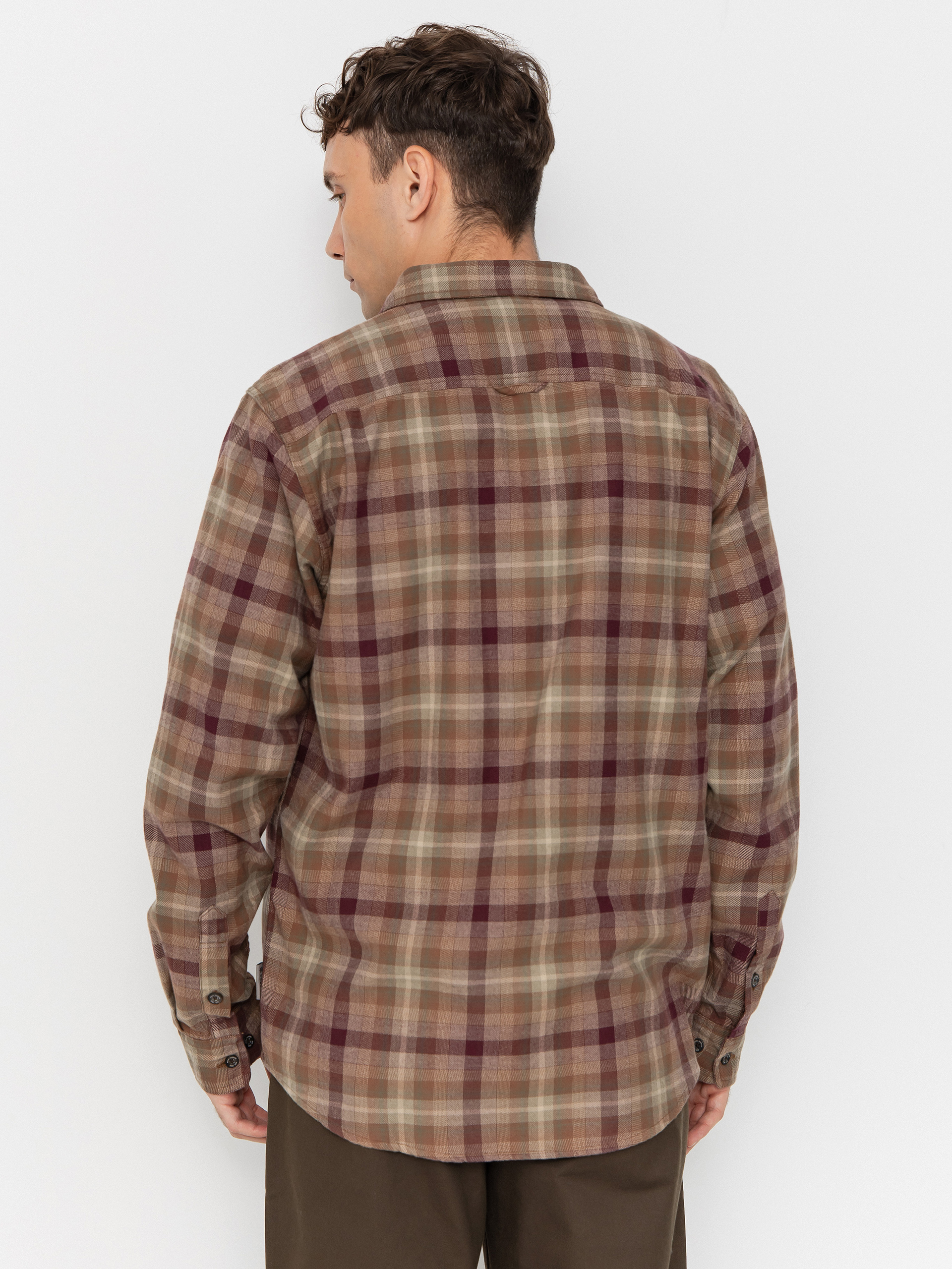 Royal Robbins Lieback Organic Cotton Flannel Shirt (dusty olive dipsea pld)
