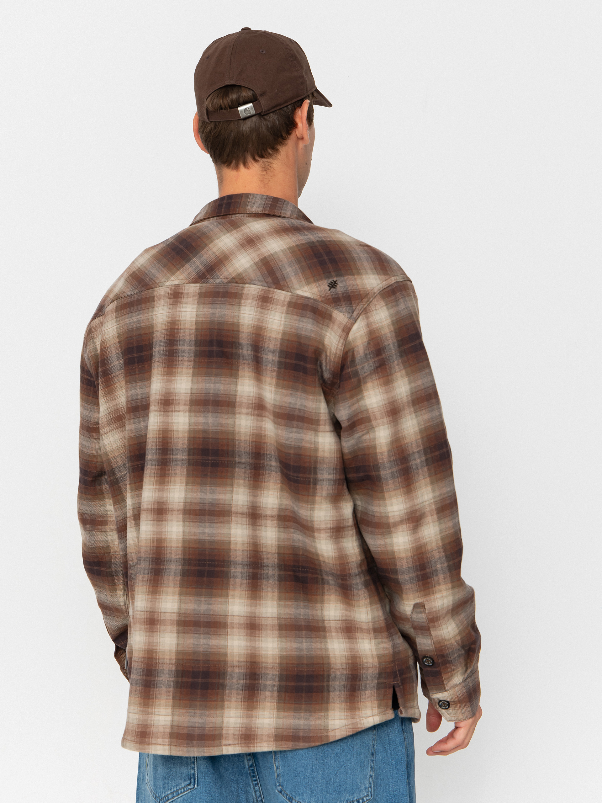 Royal Robbins Snowcap Lined Flannel Shirt (seal brown tioga pld)