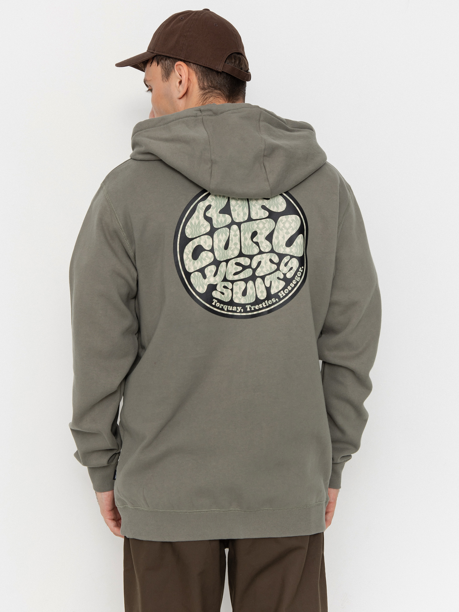 Rip Curl Wettie Passage Icon ZHD Hoodie (cactus green)