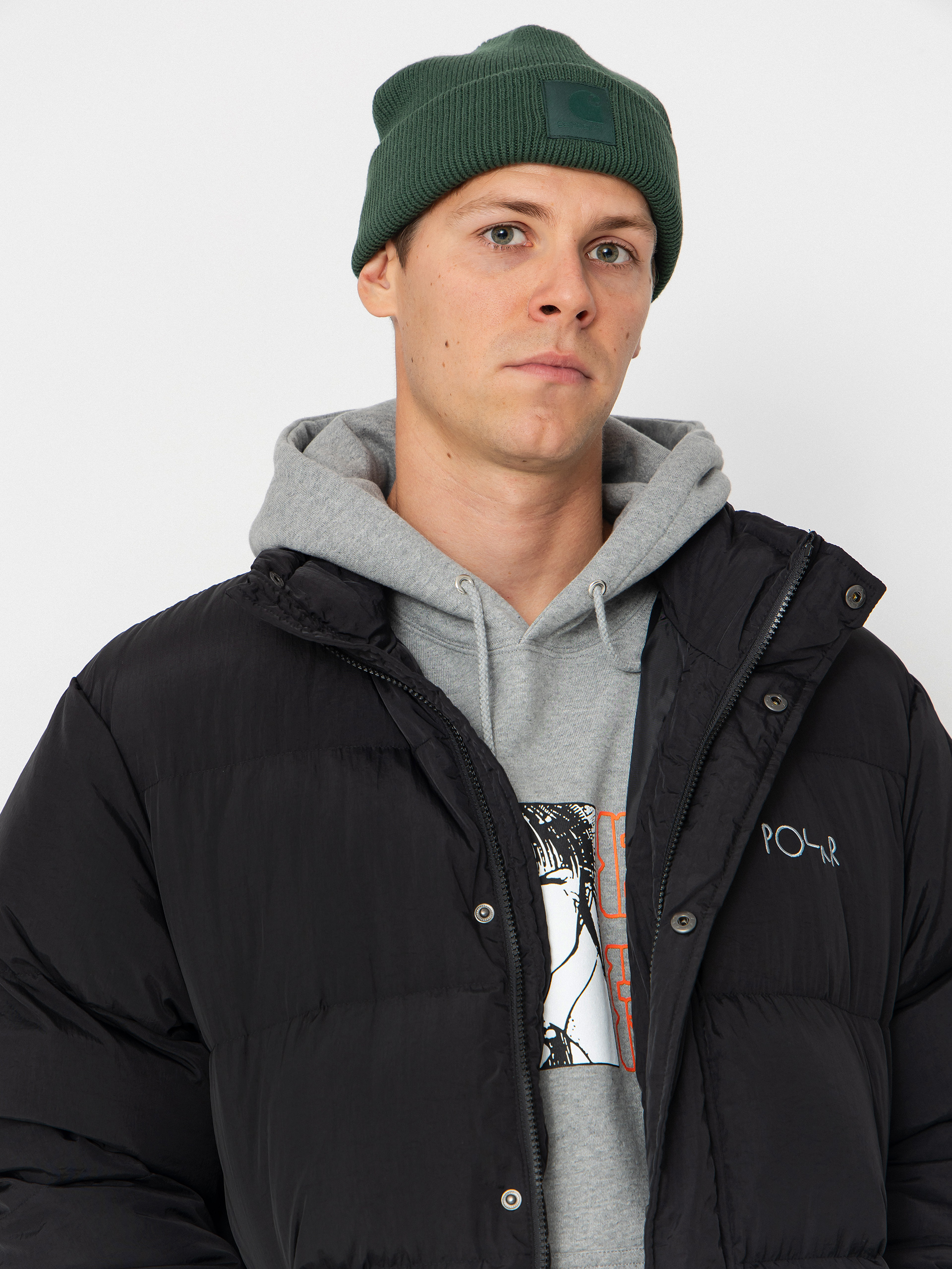 Polar Skate Basic Puffer Jacke (black)