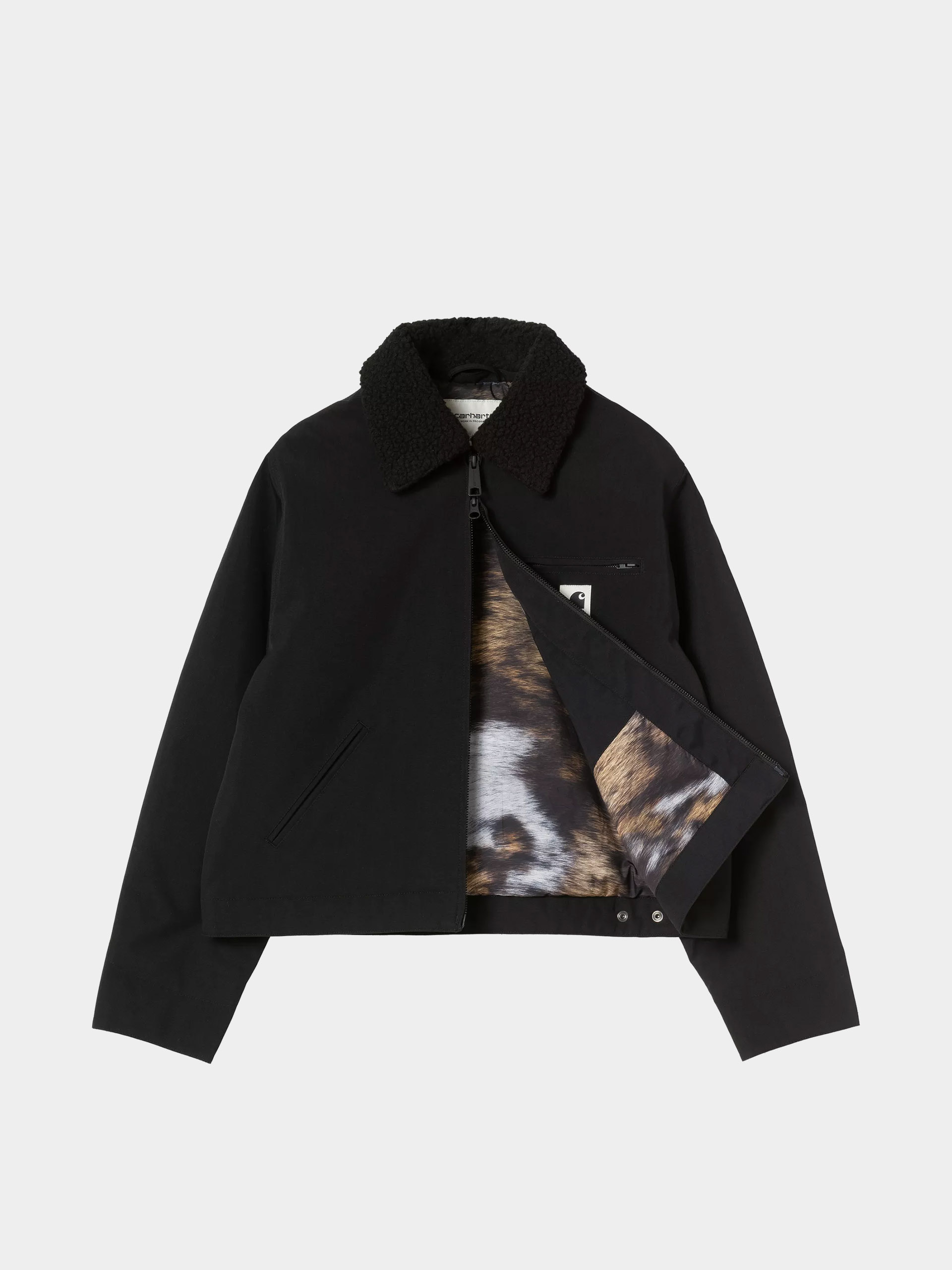 Carhartt WIP Jacket Newkirk Wmn (black/wild dog print)