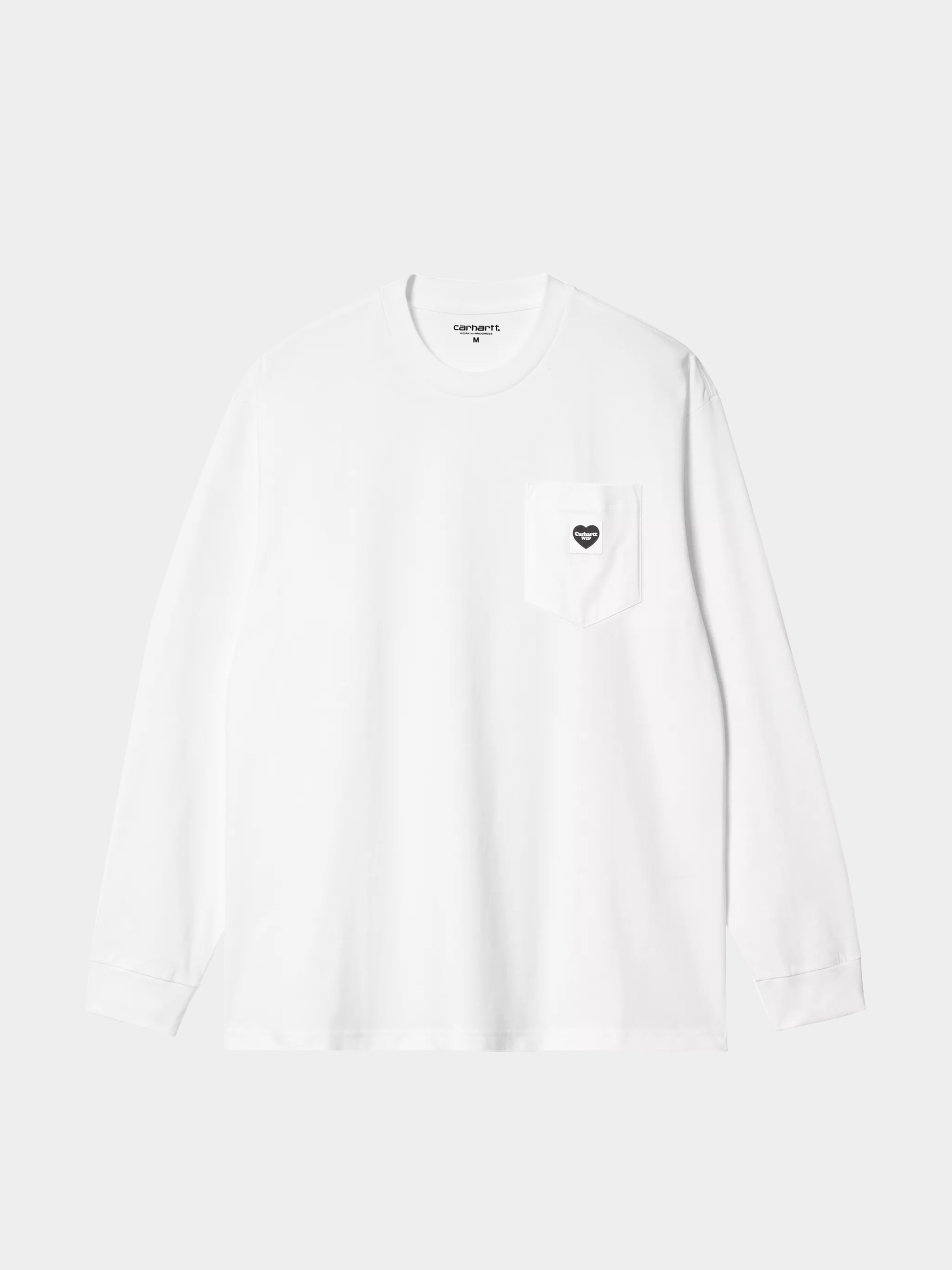 Carhartt WIP Longsleeve Pocket Heart (white/black)