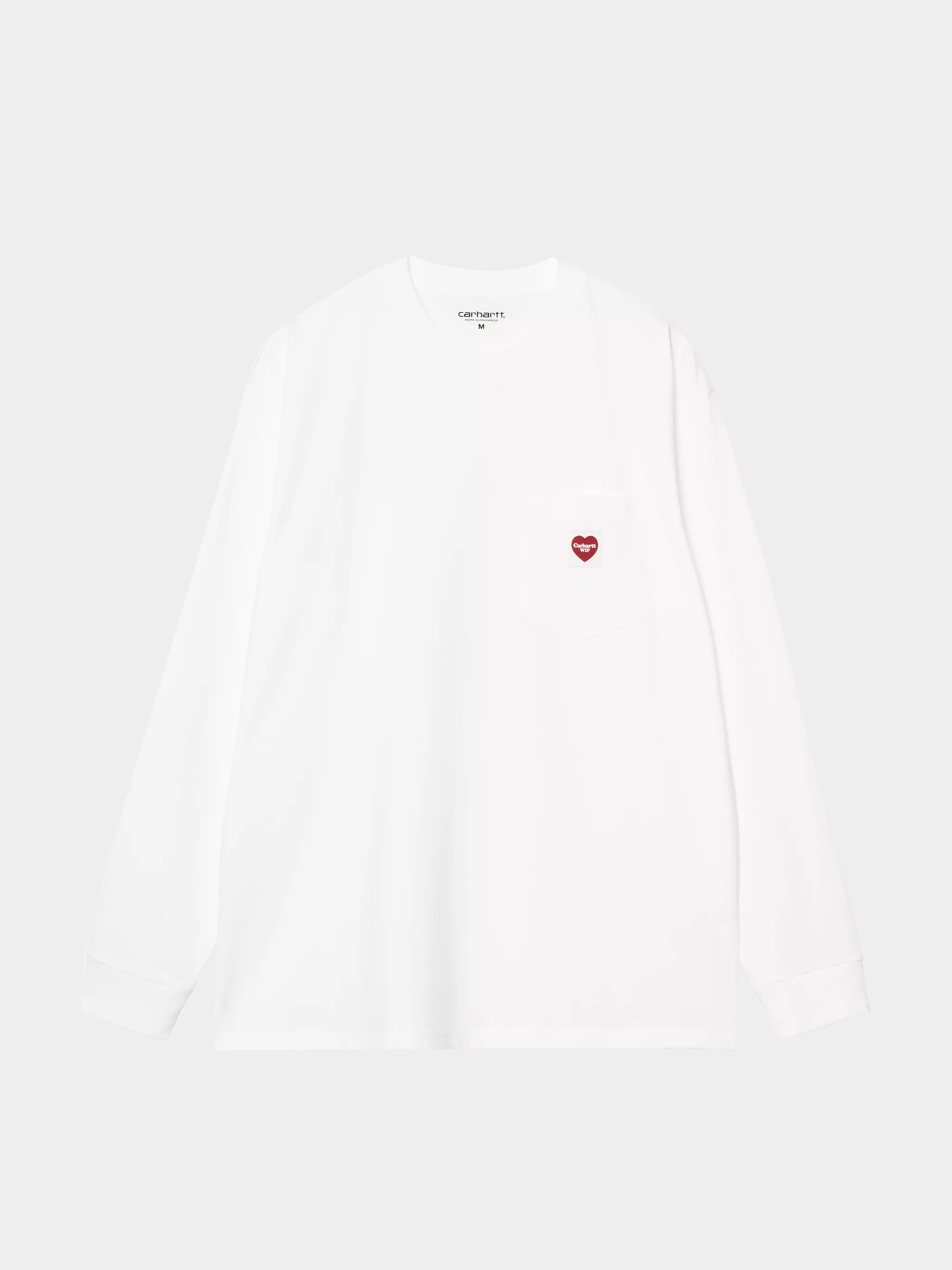 Carhartt WIP Longsleeve Pocket Heart (white/red)