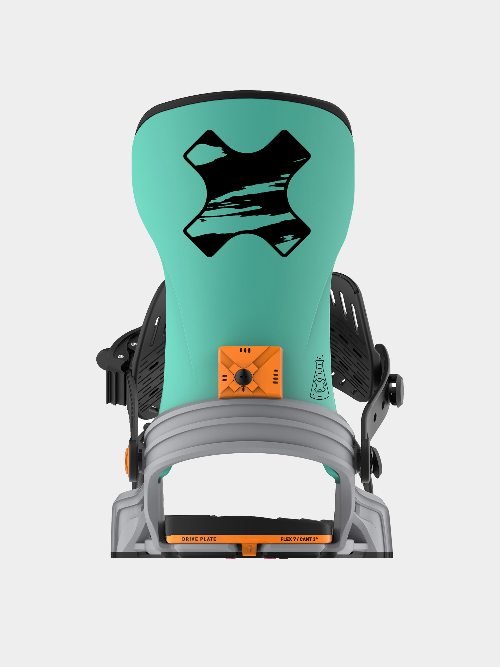 Mens Bent Metal Snowboard bindings Axtion (grey/green)