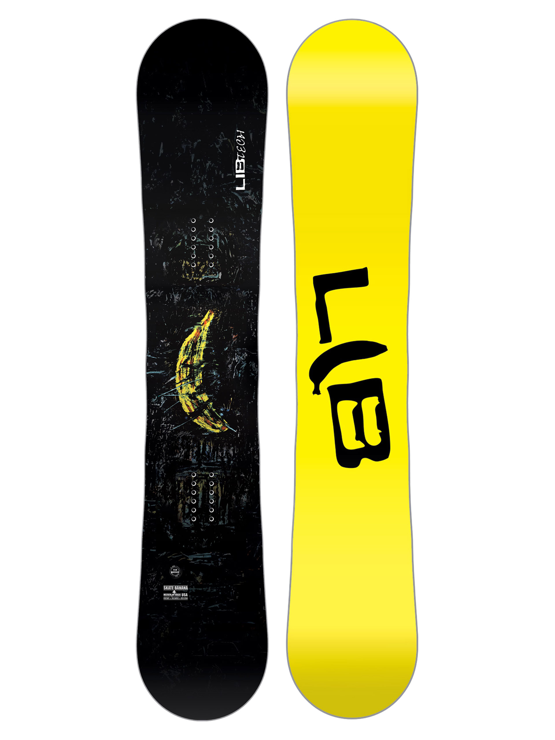 Mens Lib Tech Snowboard Skate Banana (yellow/black)