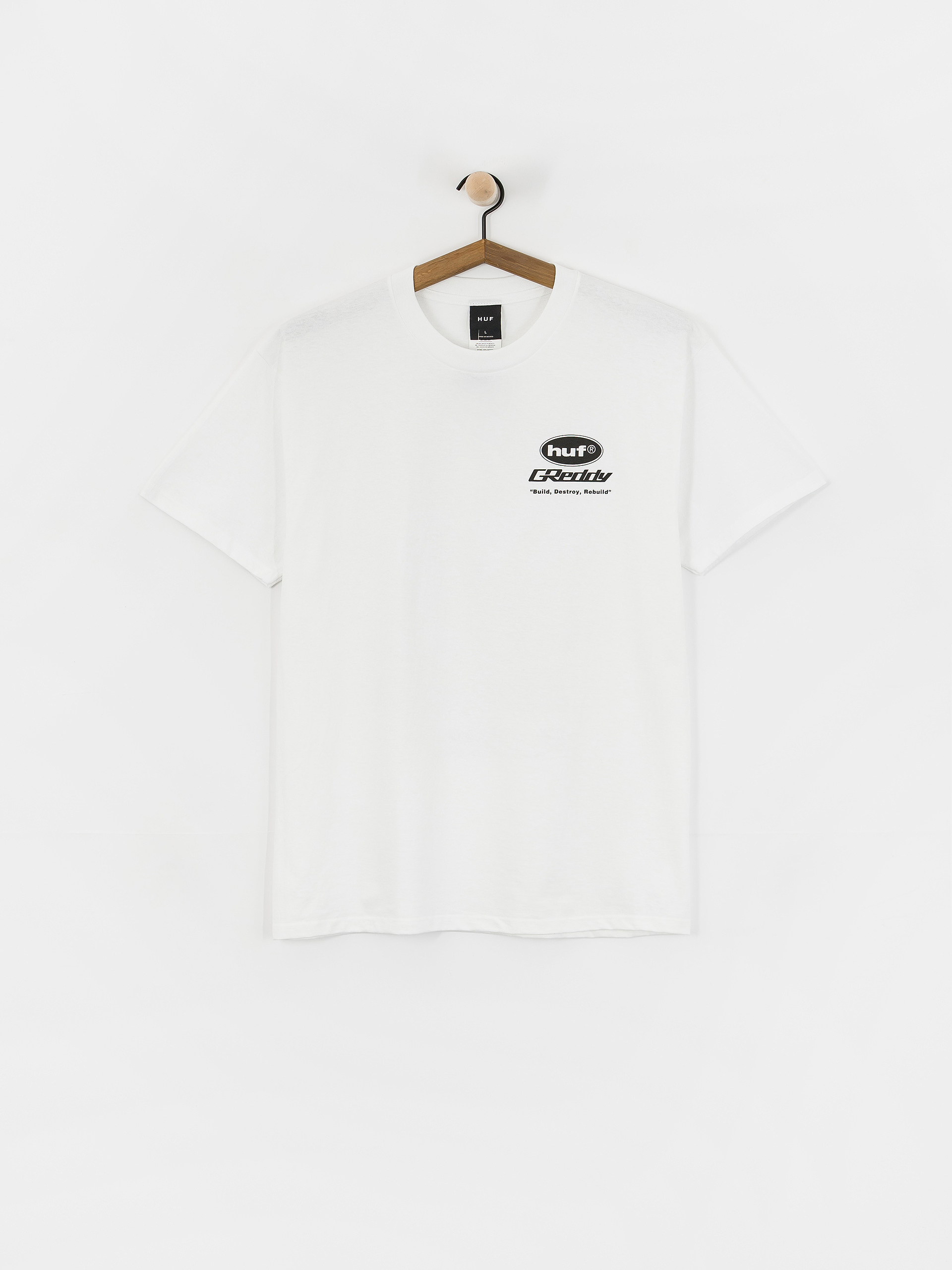HUF T-Shirt X Greddy Parts (white)