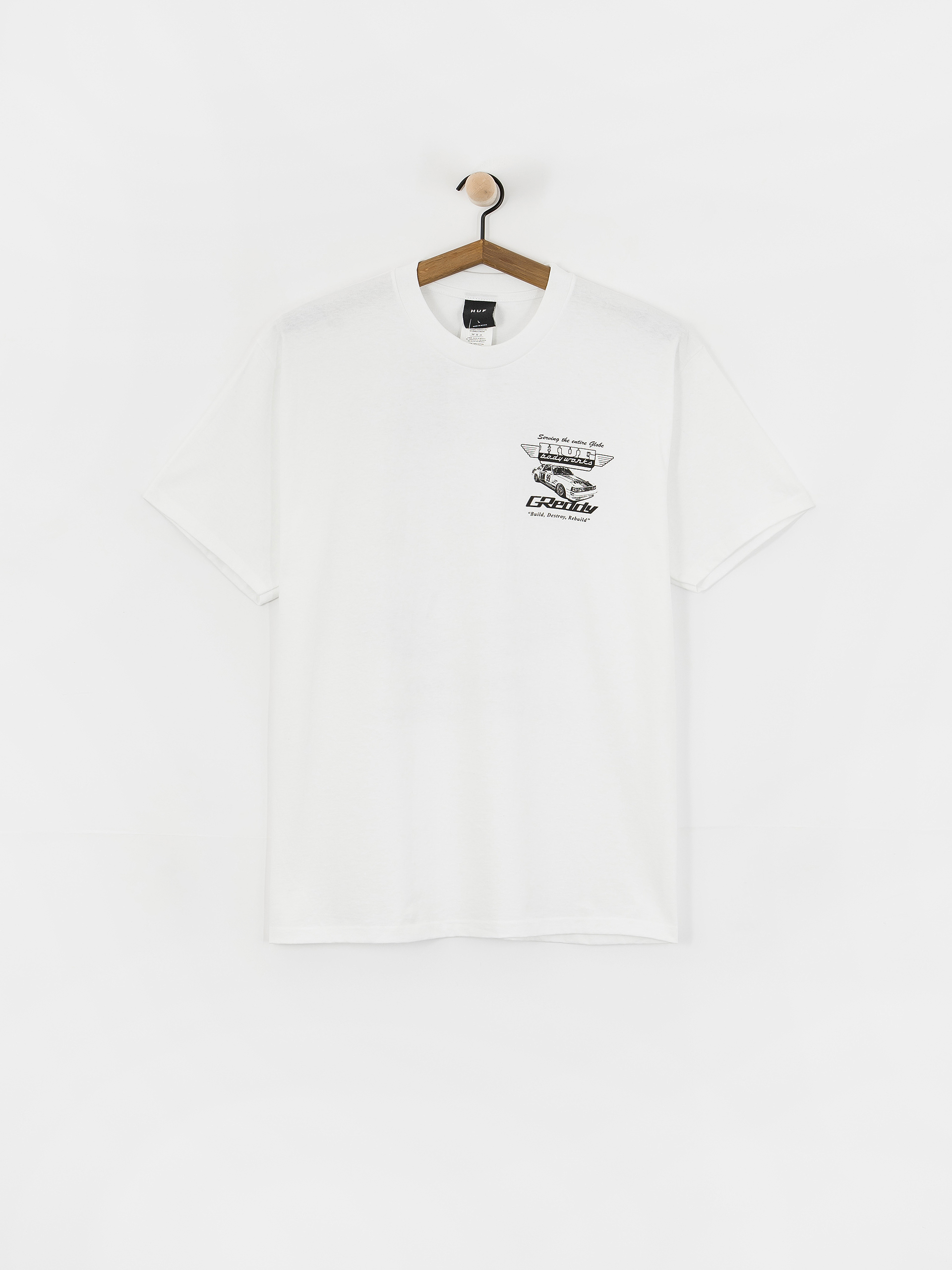 HUF T-Shirt X Greddy Body Works (white)