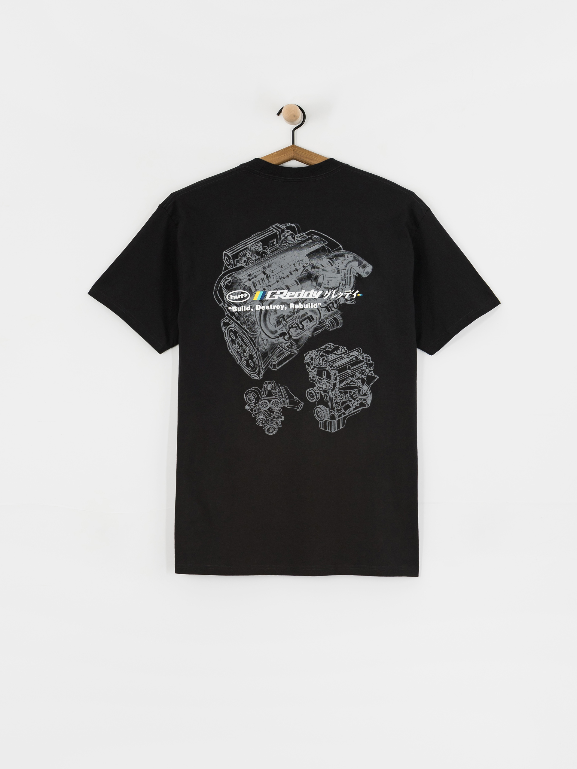 HUF T-Shirt X Greddy Motors (black)