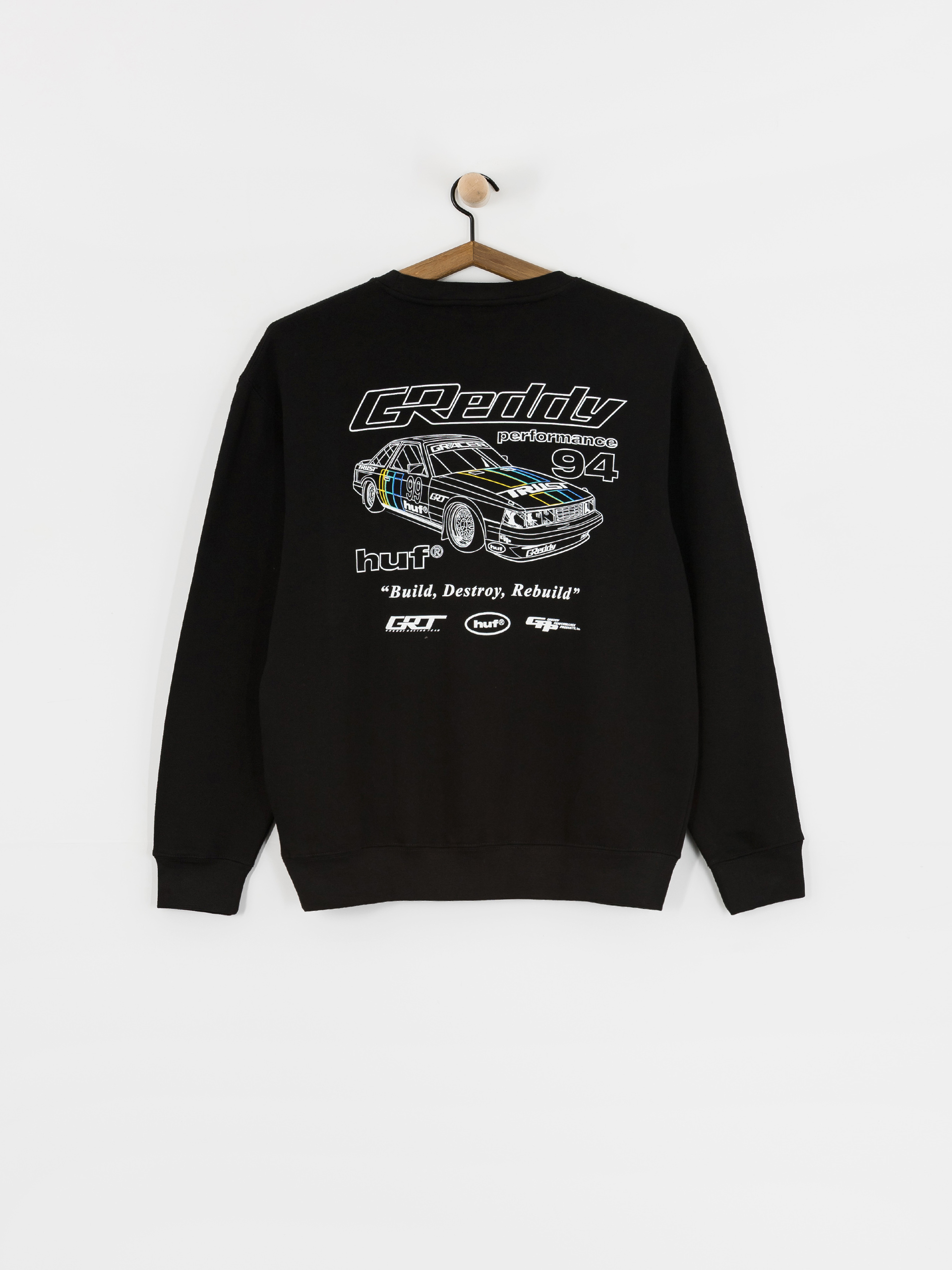 HUF Sweatshirt X Greddy Retro Mod (black)