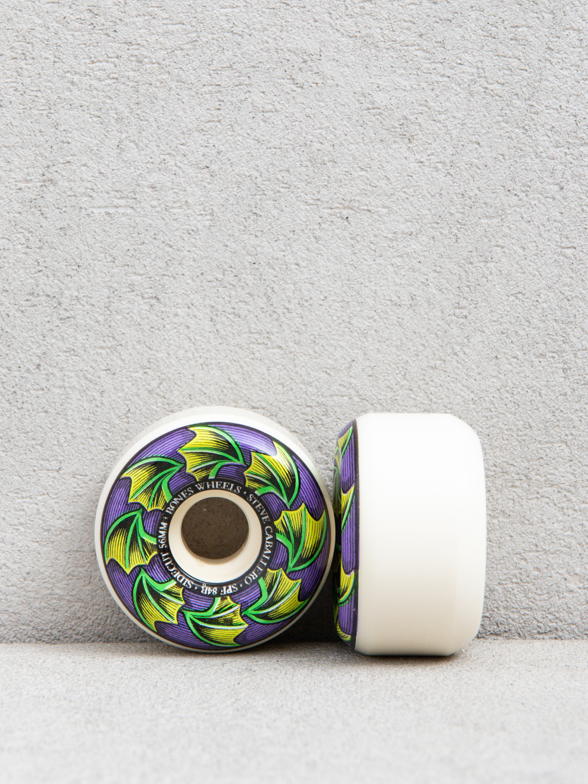 Bones Wheels SPF 84B Caballero Bat Wings Sidecut - green