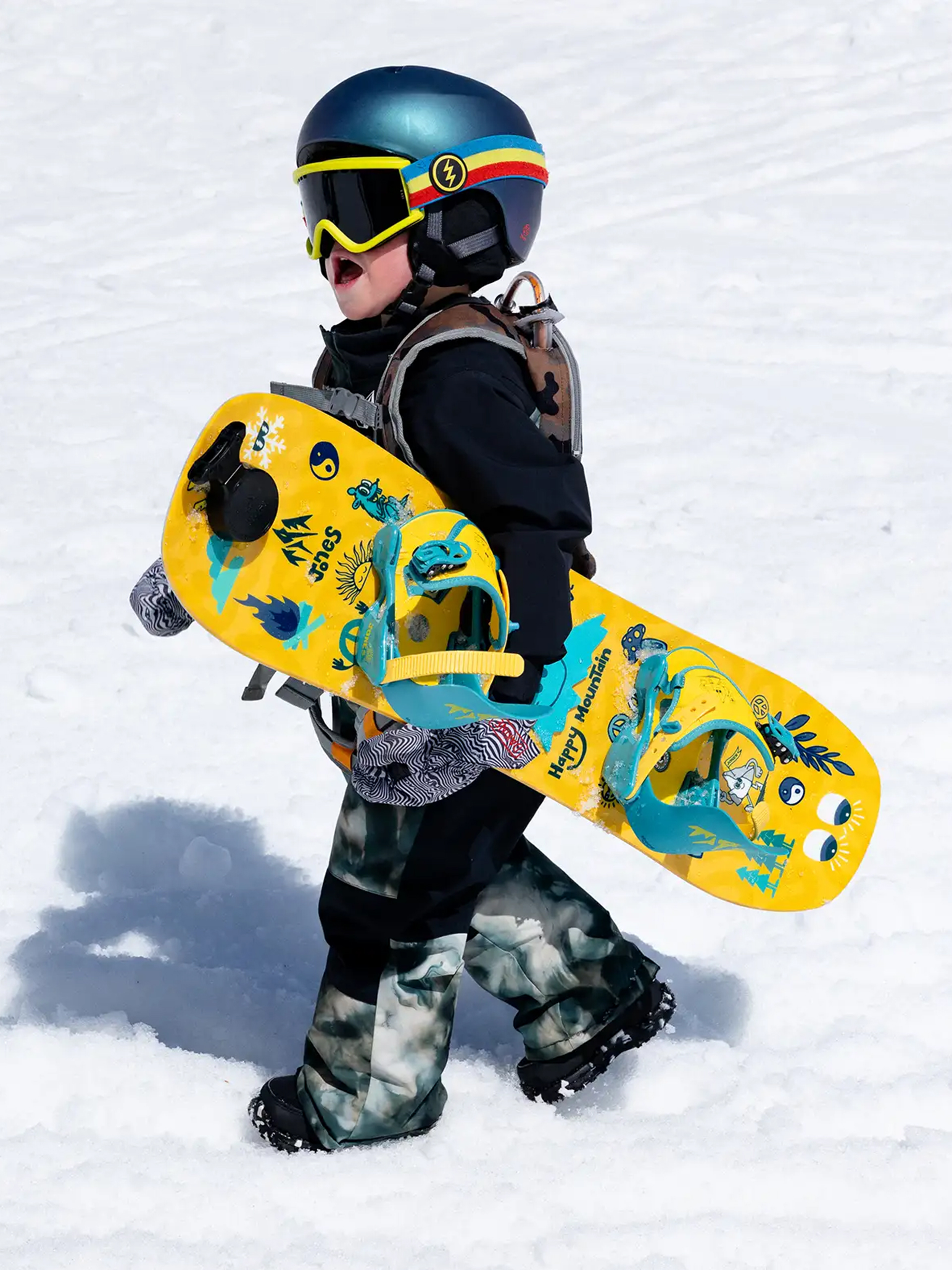Jones Snowboards Snowboard Kid's Happy Mountain Package JR (yellow)