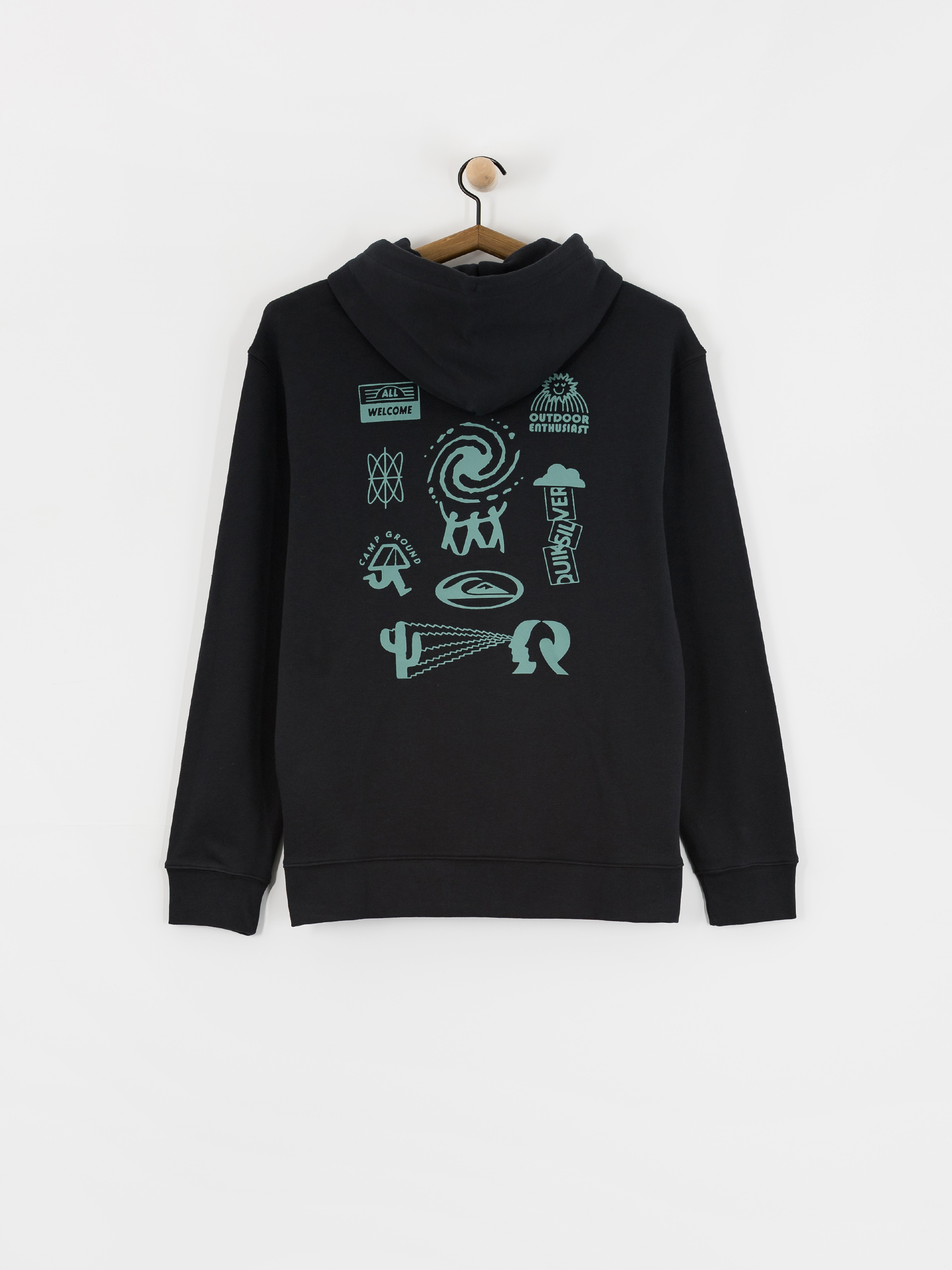 Quiksilver Salt Water Graphic HD Hoodie (black)