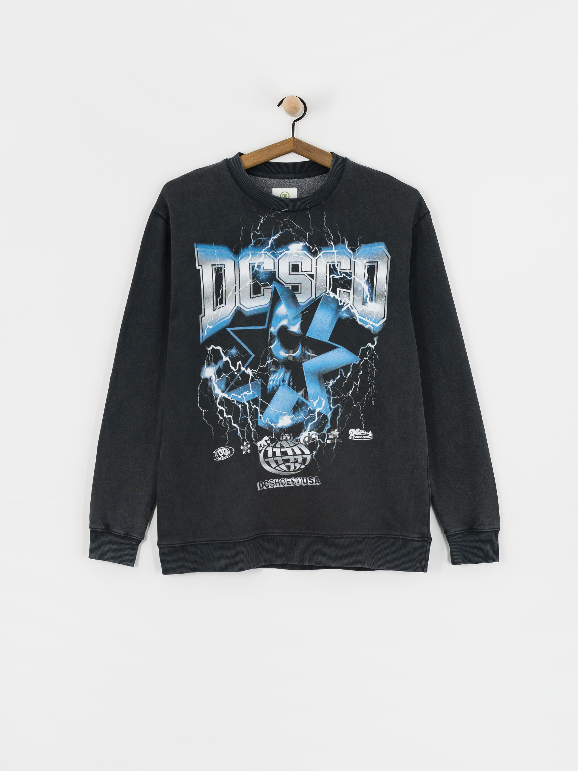 DC Skull Shock Crew Sweatshirt (black)