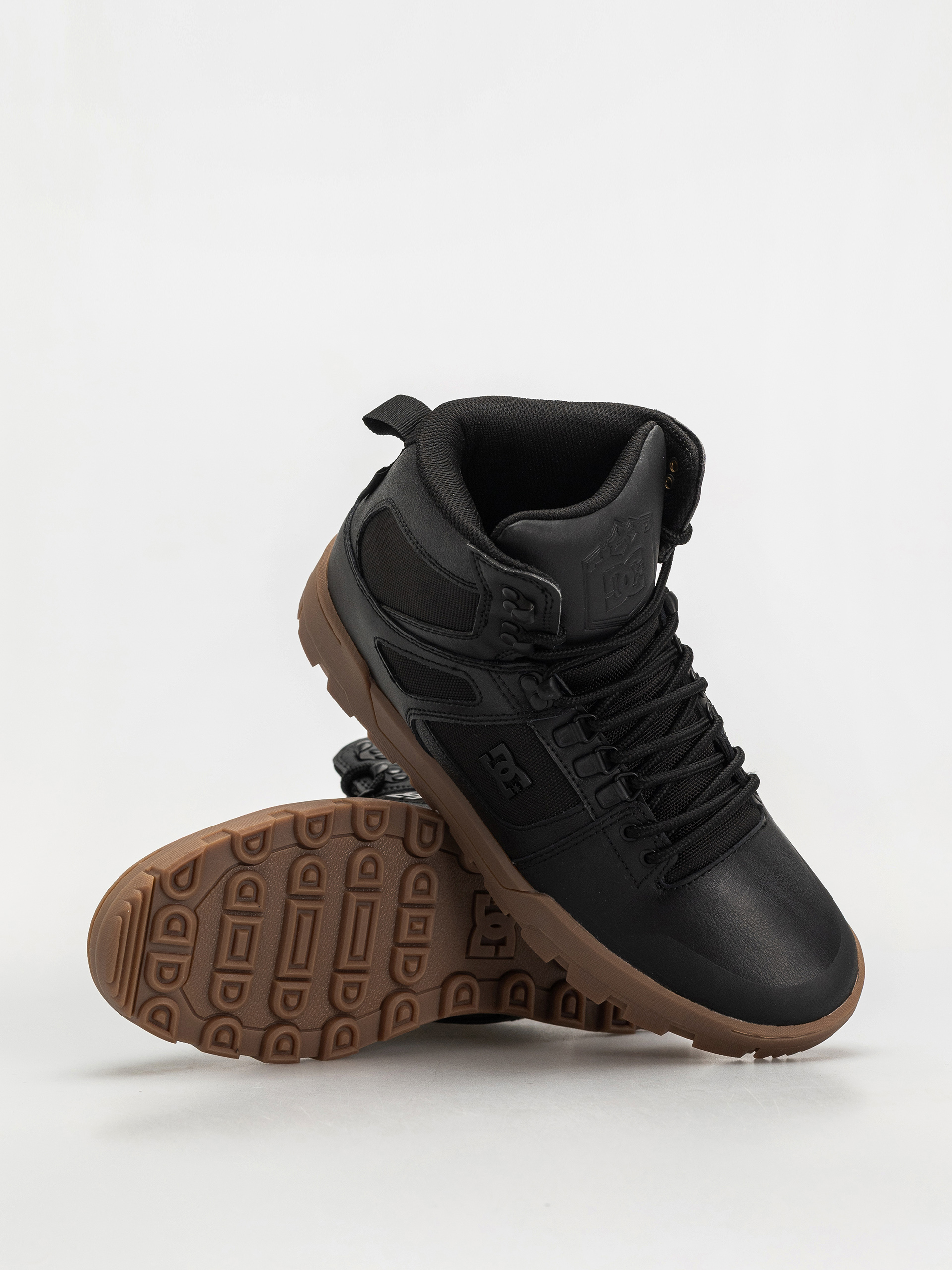 DC Pure High Top Wr Shoes (black/gum)