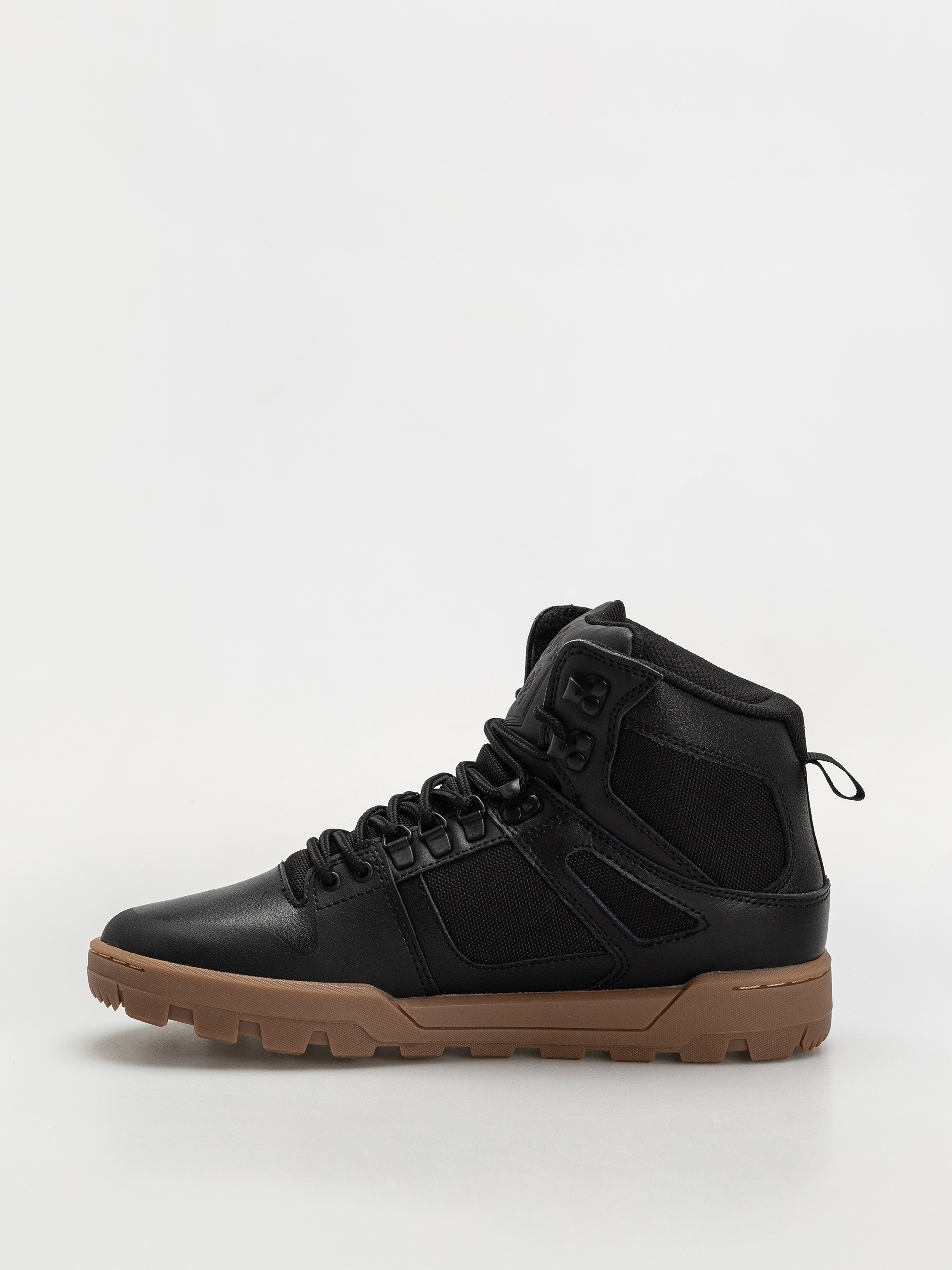 DC Pure High Top Wr Shoes (black/gum)