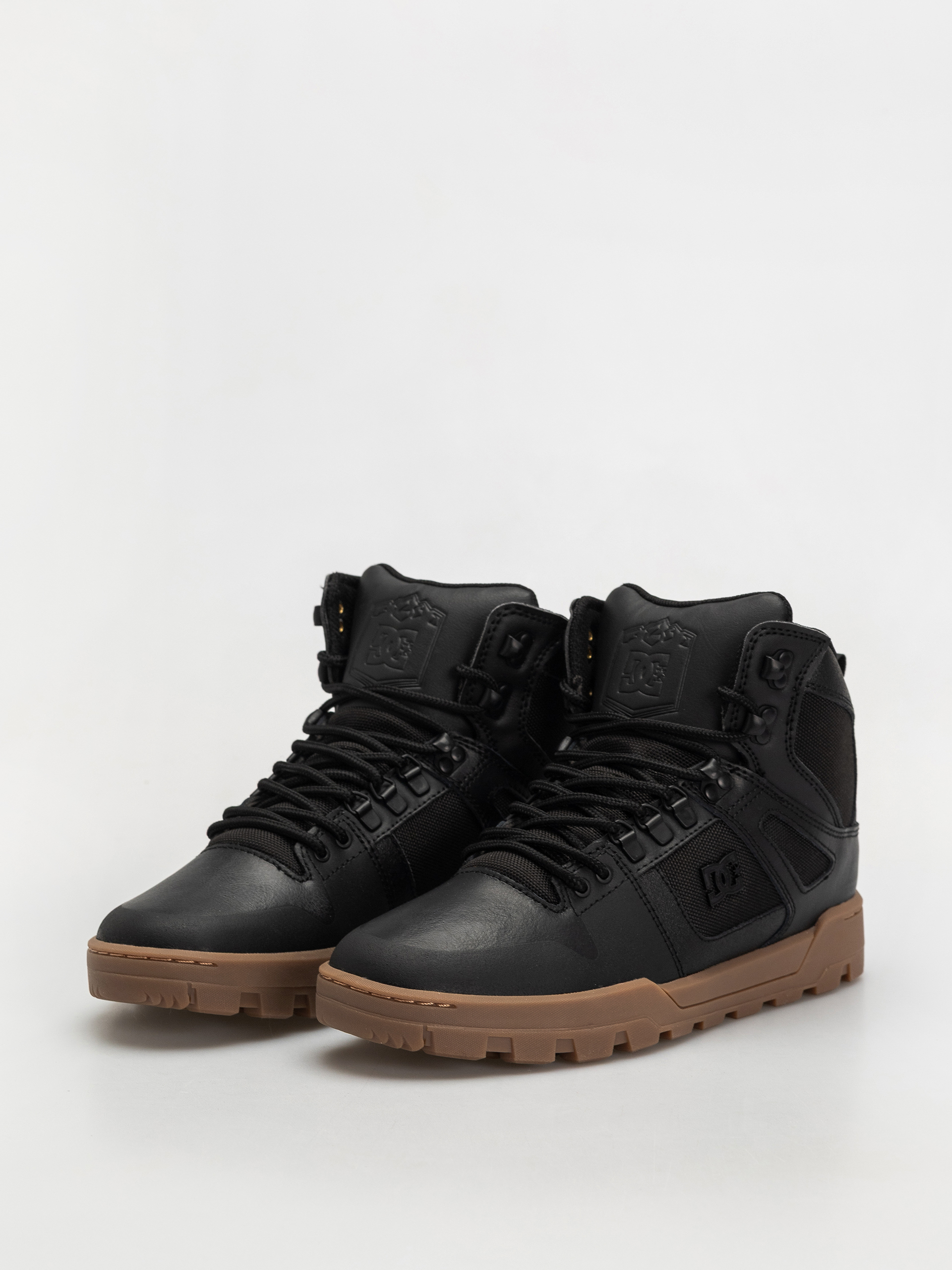 DC Pure High Top Wr Shoes (black/gum)