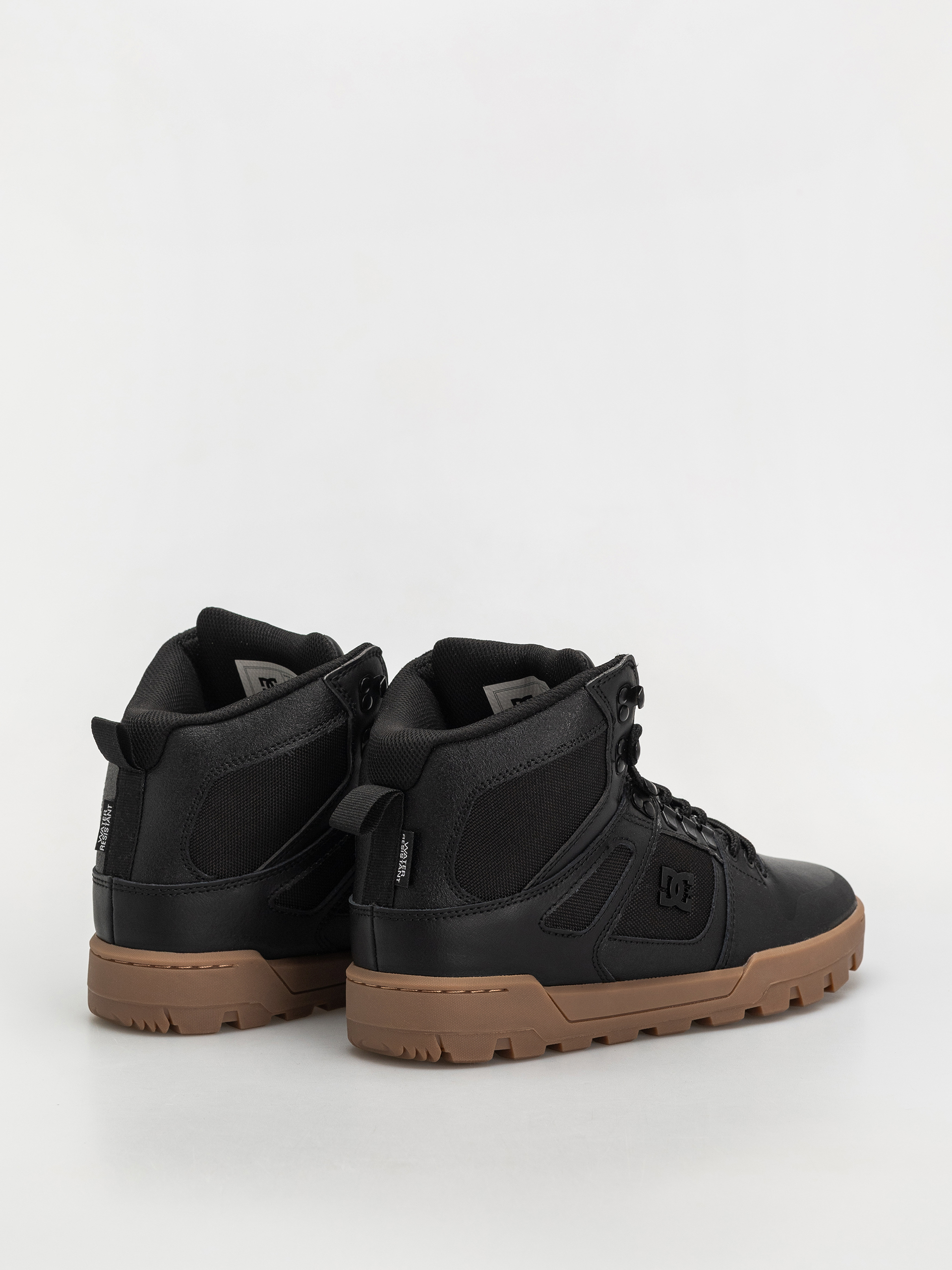 DC Pure High Top Wr Shoes (black/gum)