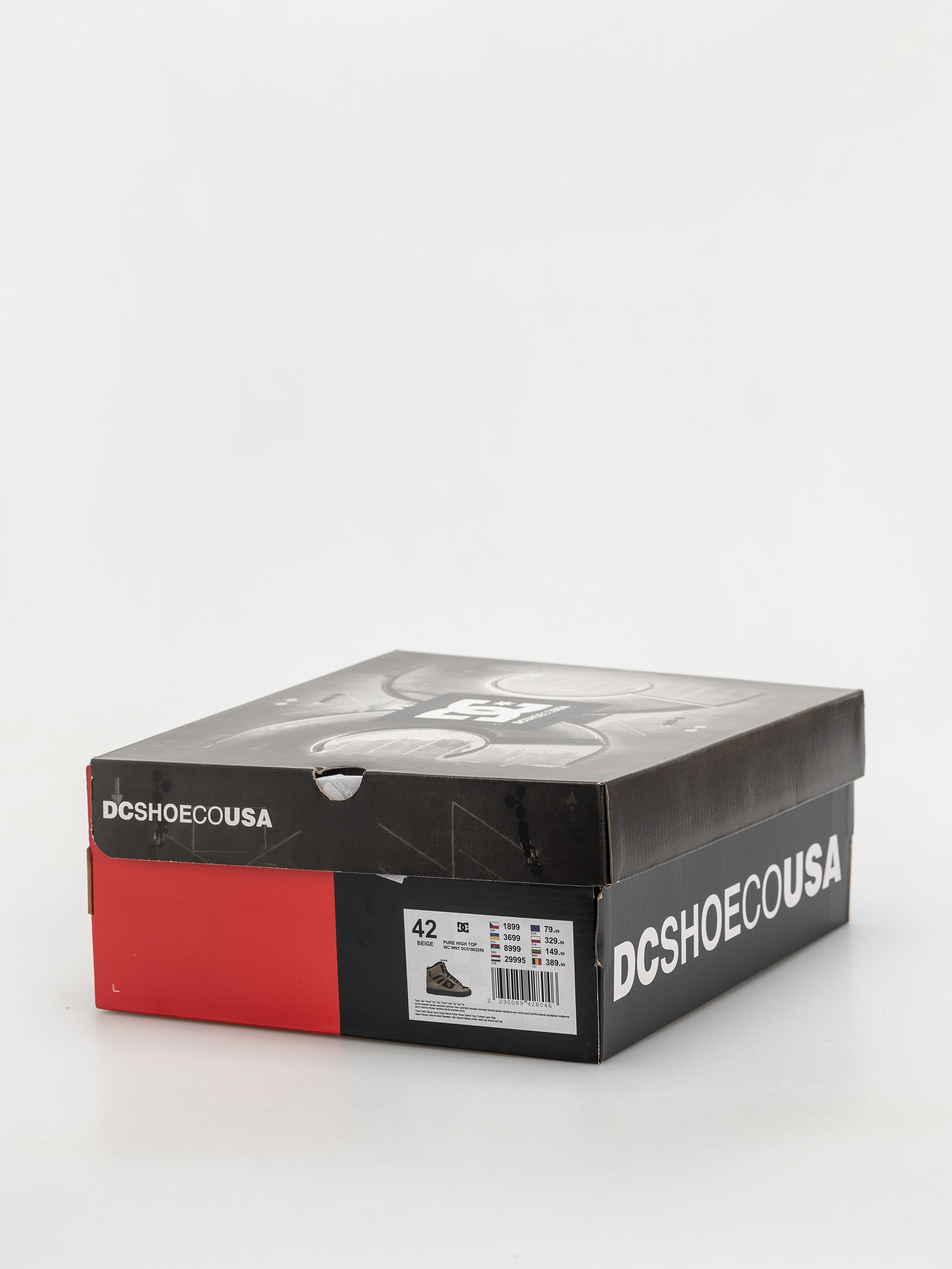 DC Pure High Top Wc Wnt Shoes (tan/black)