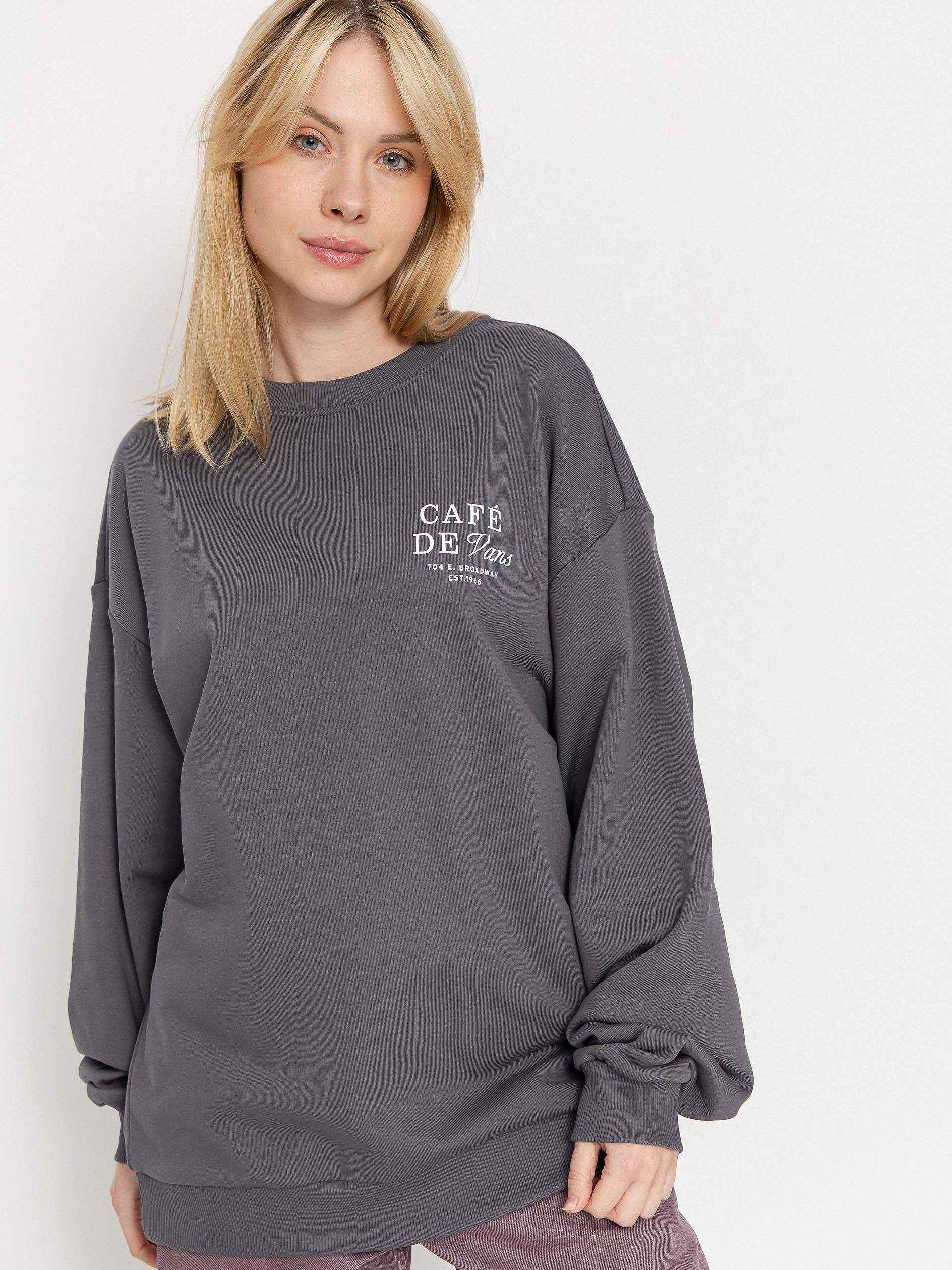 Vans Cafe Vans Os HD Wmn Hoodie (mountain essentials asphalt)
