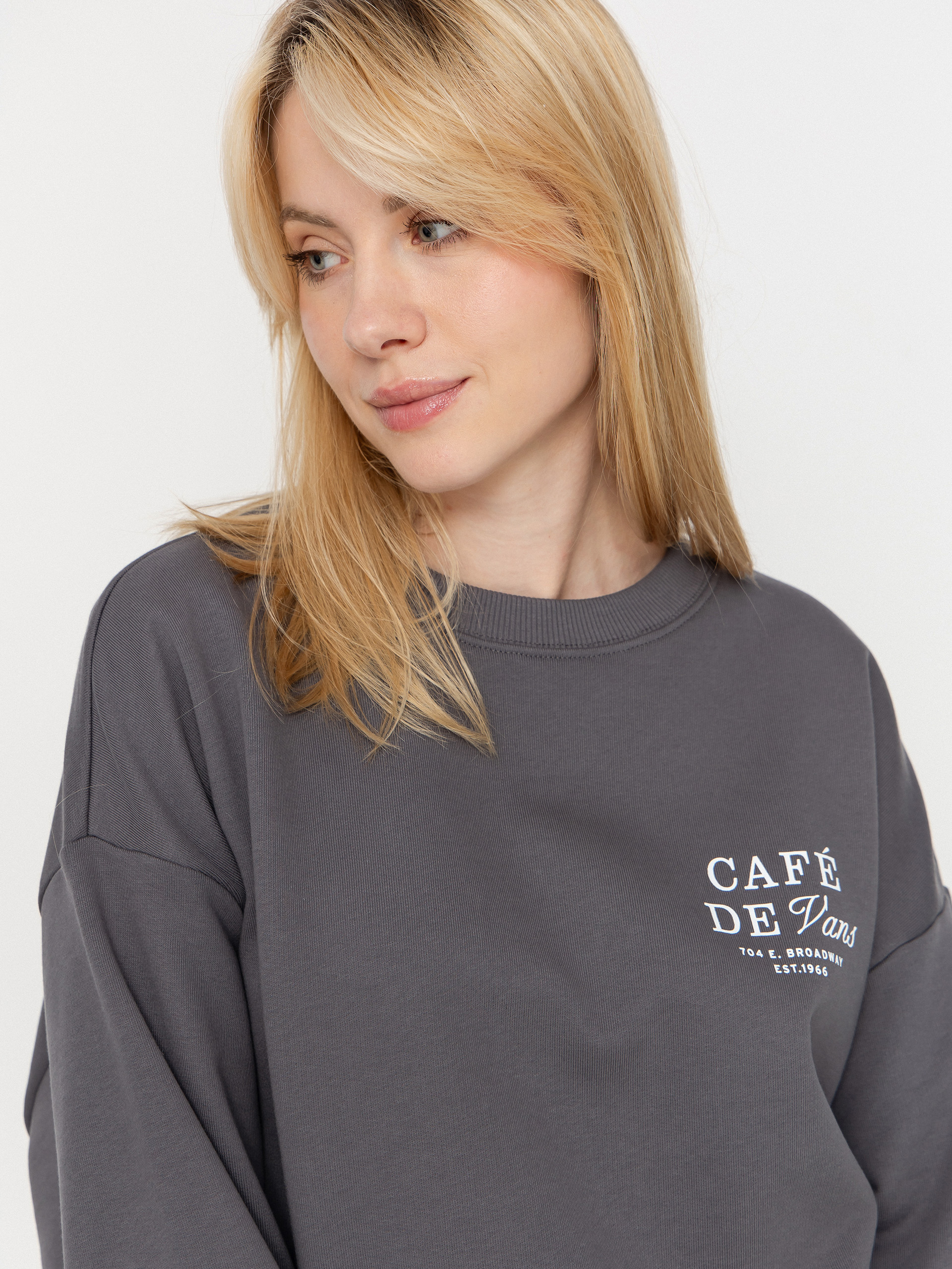 Vans Cafe Vans Os HD Wmn Hoodie (mountain essentials asphalt)