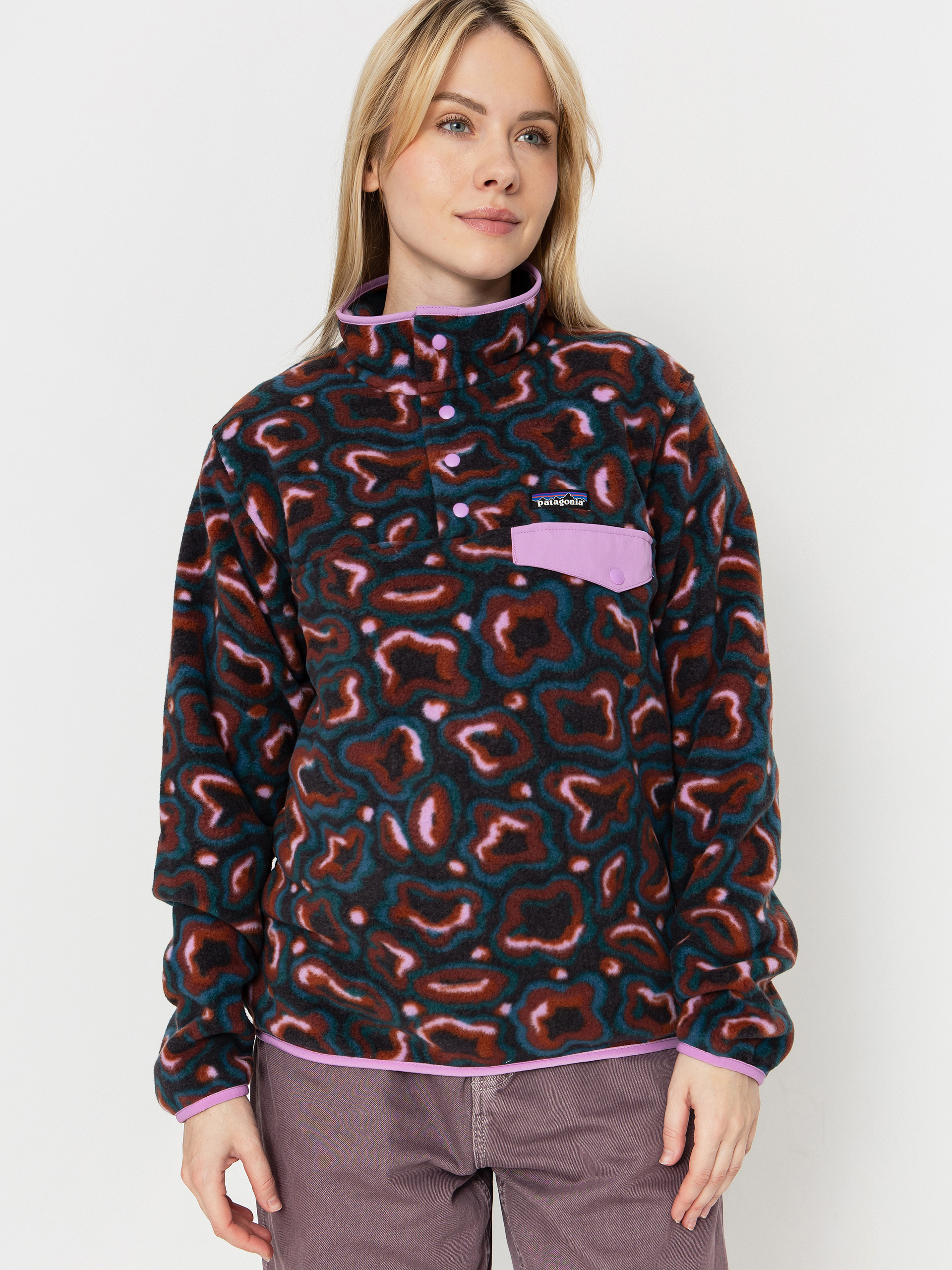 Patagonia LW Synch Snap T Wmn Fleece - multicolor (soft spirea 