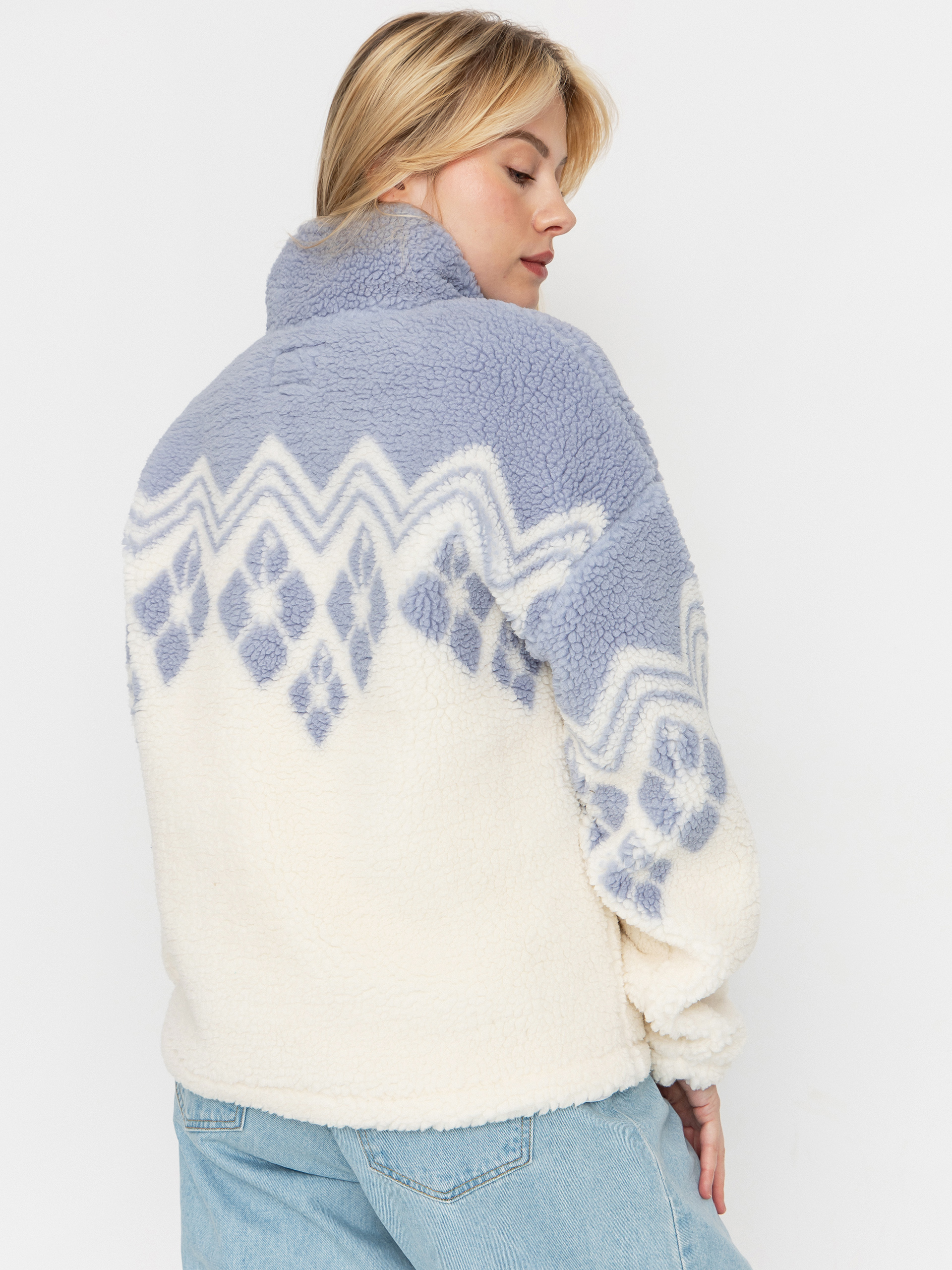 Damen Roxy Mountain Story Fleece Jacke (egret)