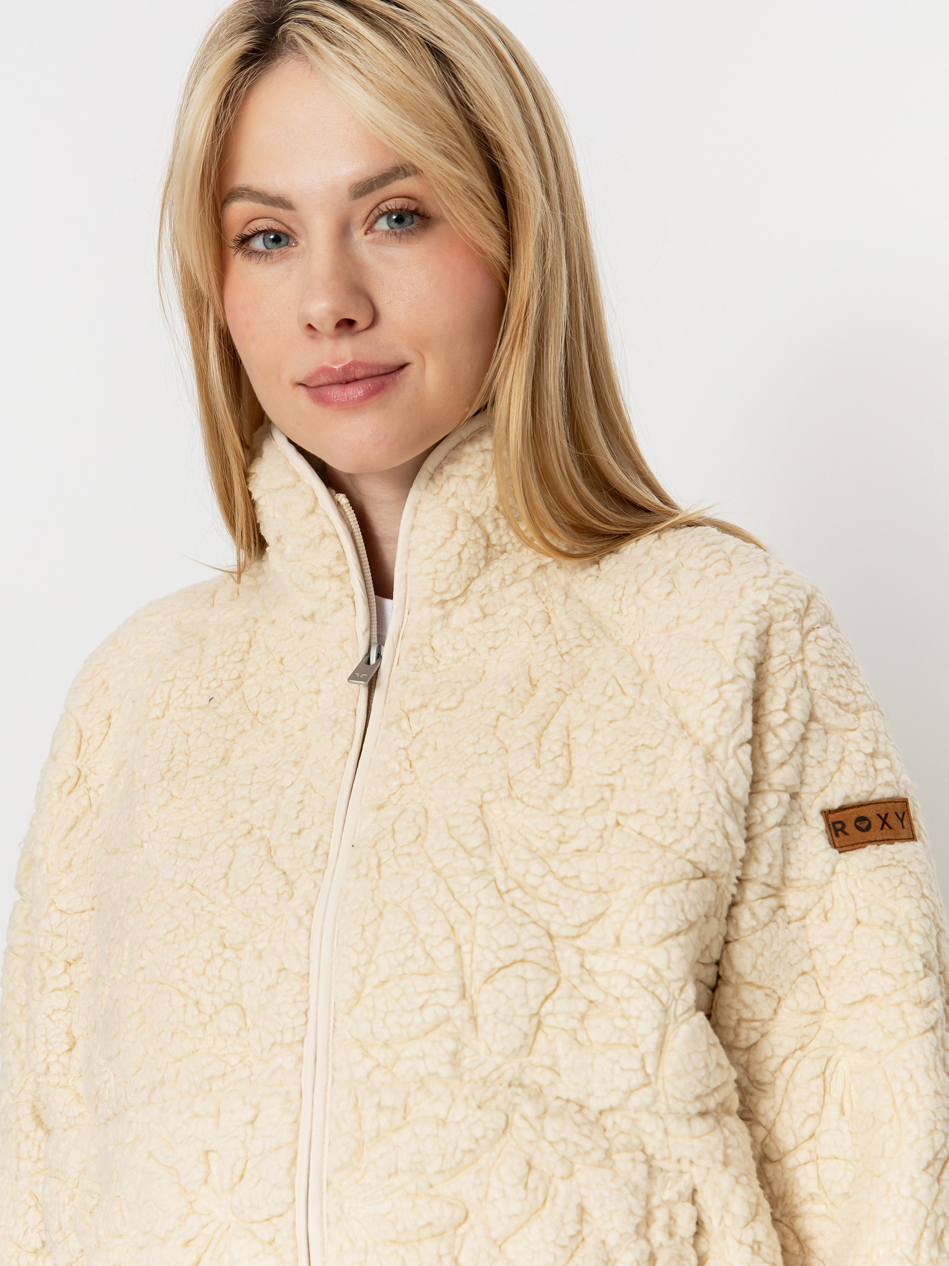 Womens Roxy Blurry Cloud Fleece  (parchment)