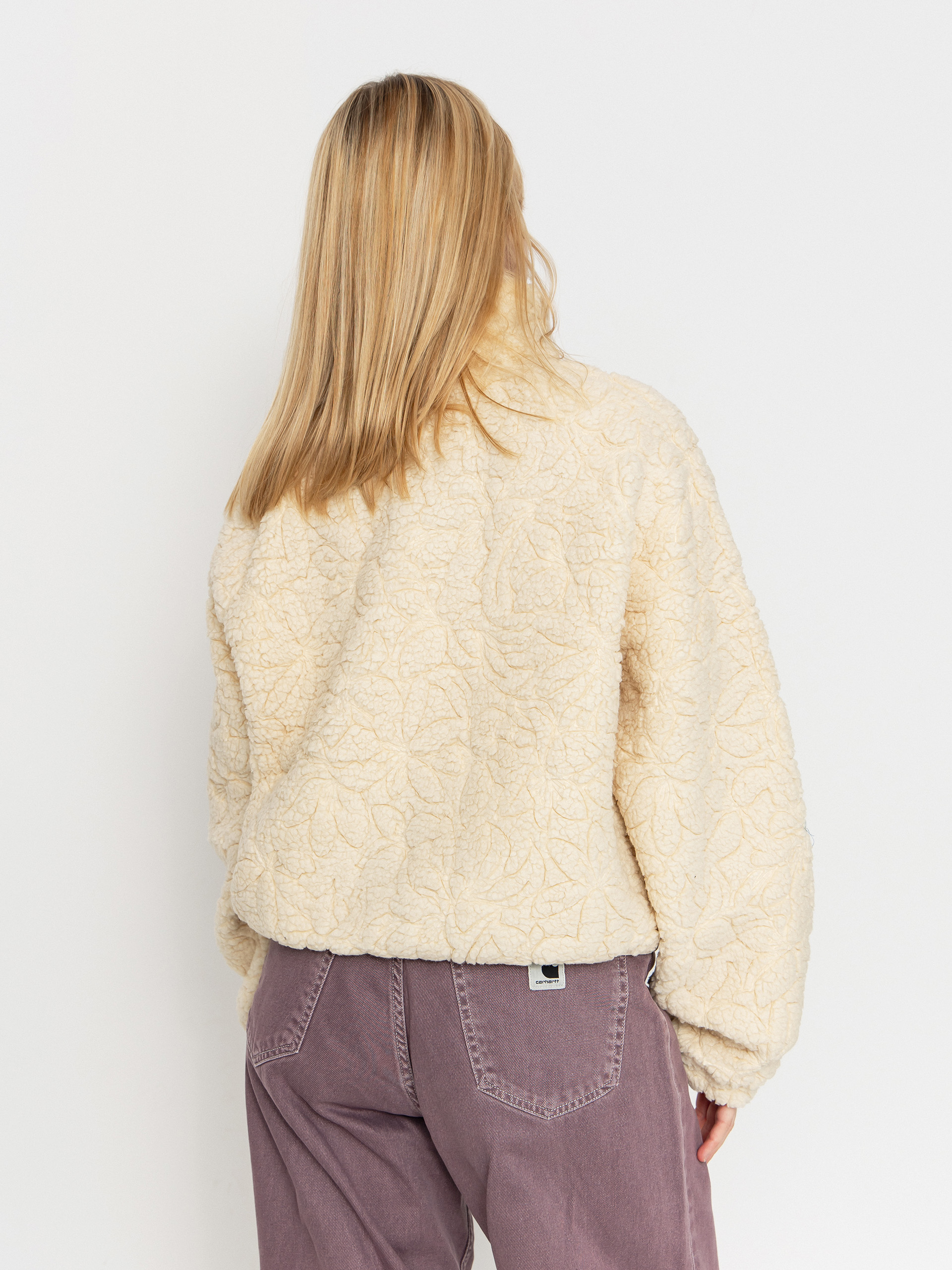 Damen Roxy Blurry Cloud Fleece Jacke (parchment)